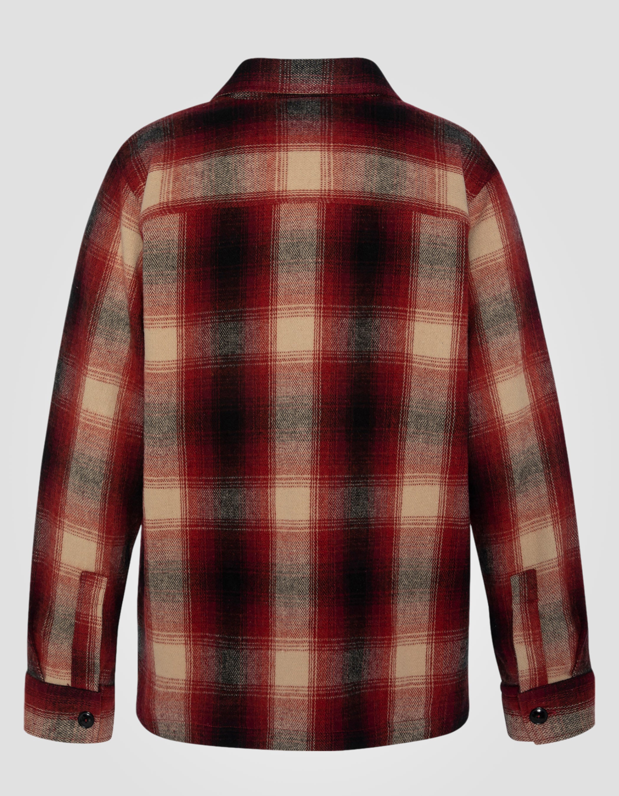 Work plaid overshirt-6