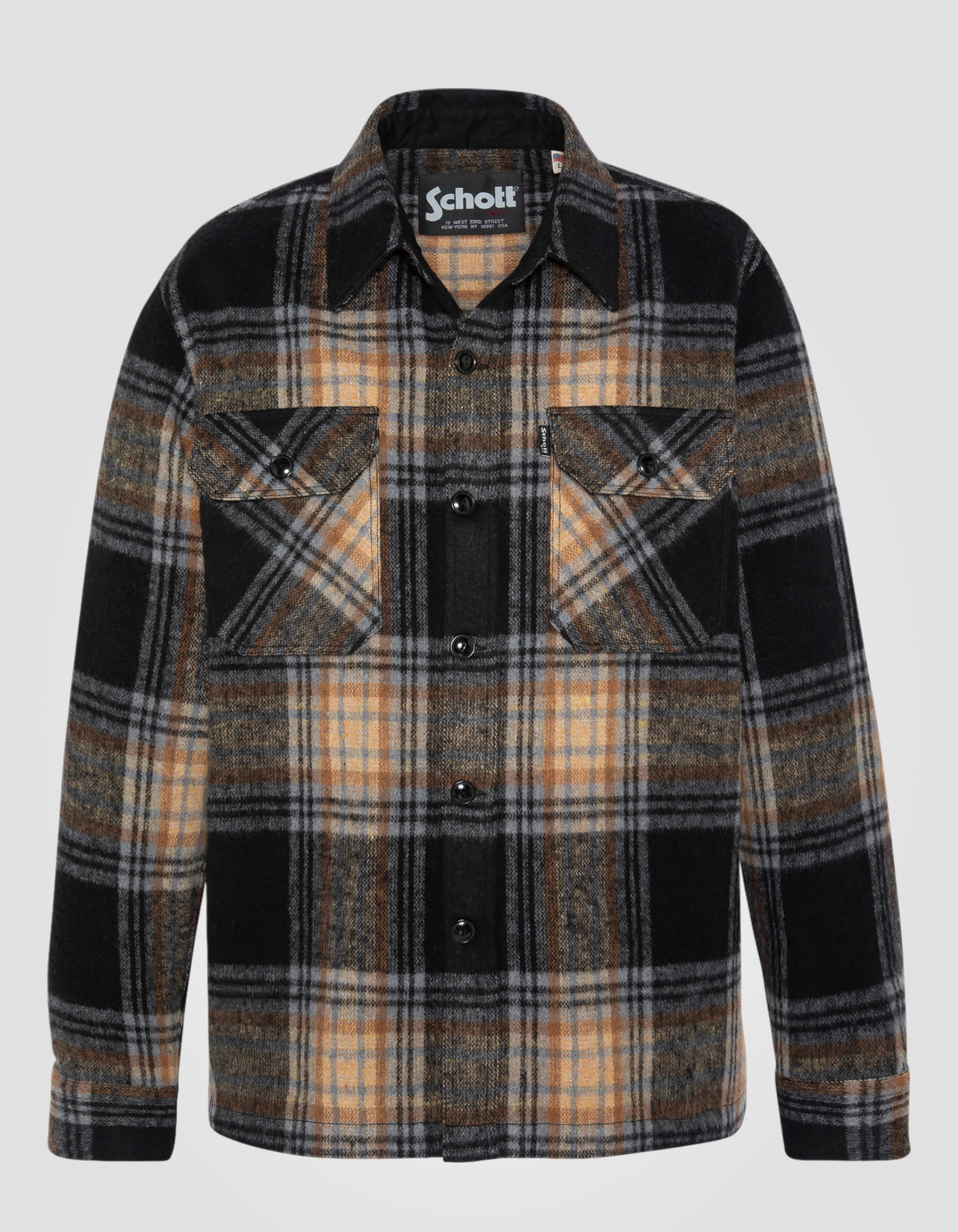 Work plaid overshirt-2