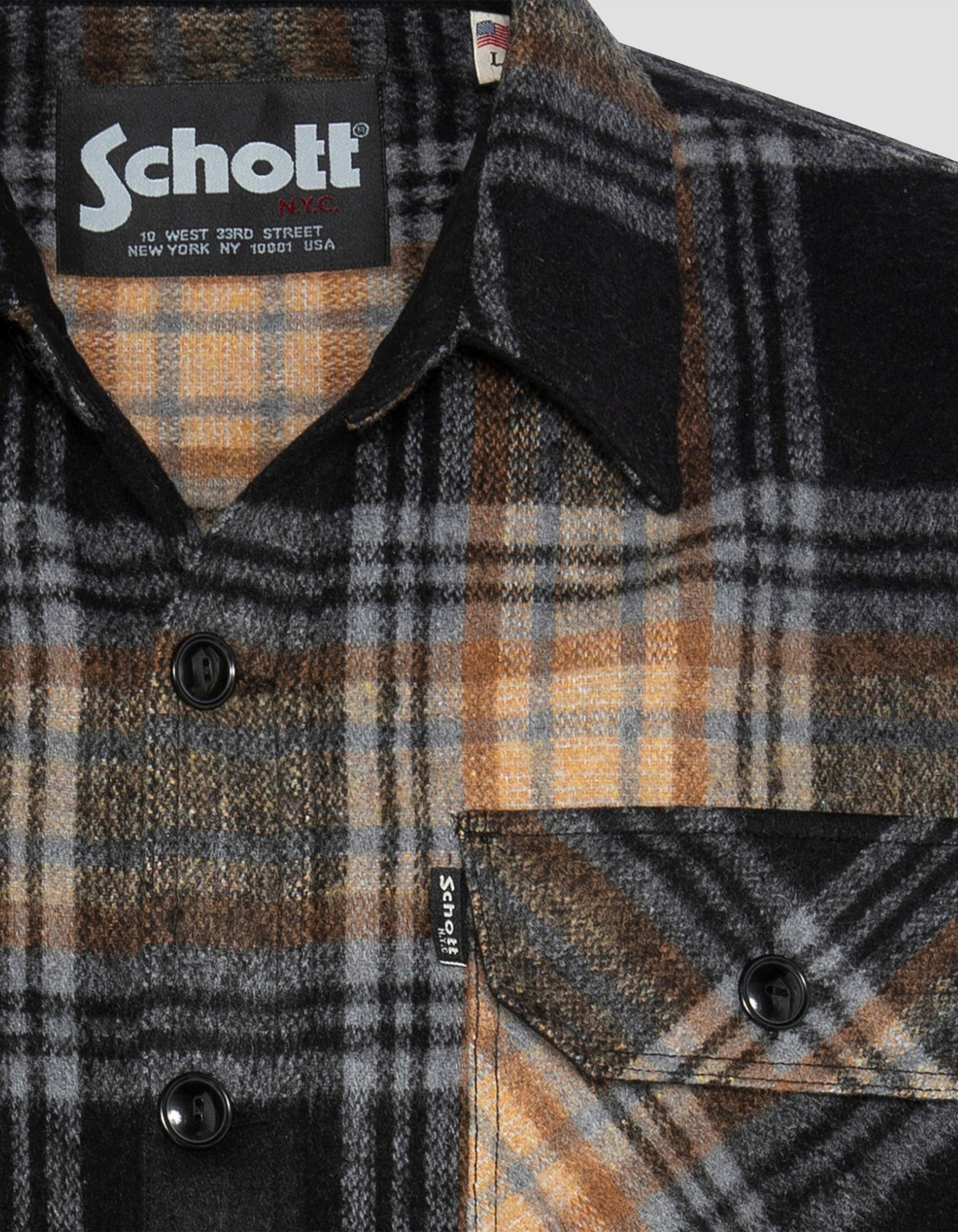 Work plaid overshirt-5