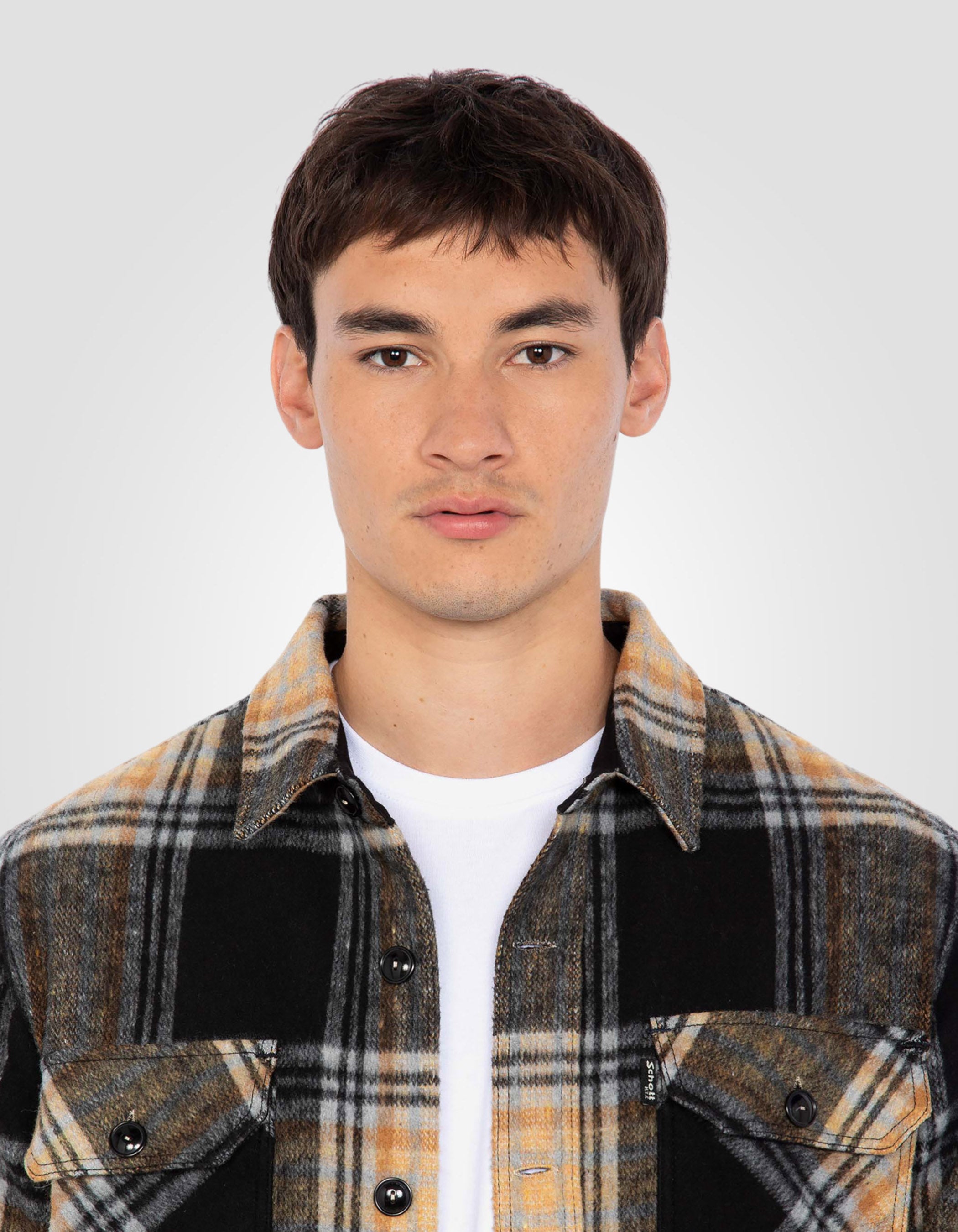 Work plaid overshirt-4