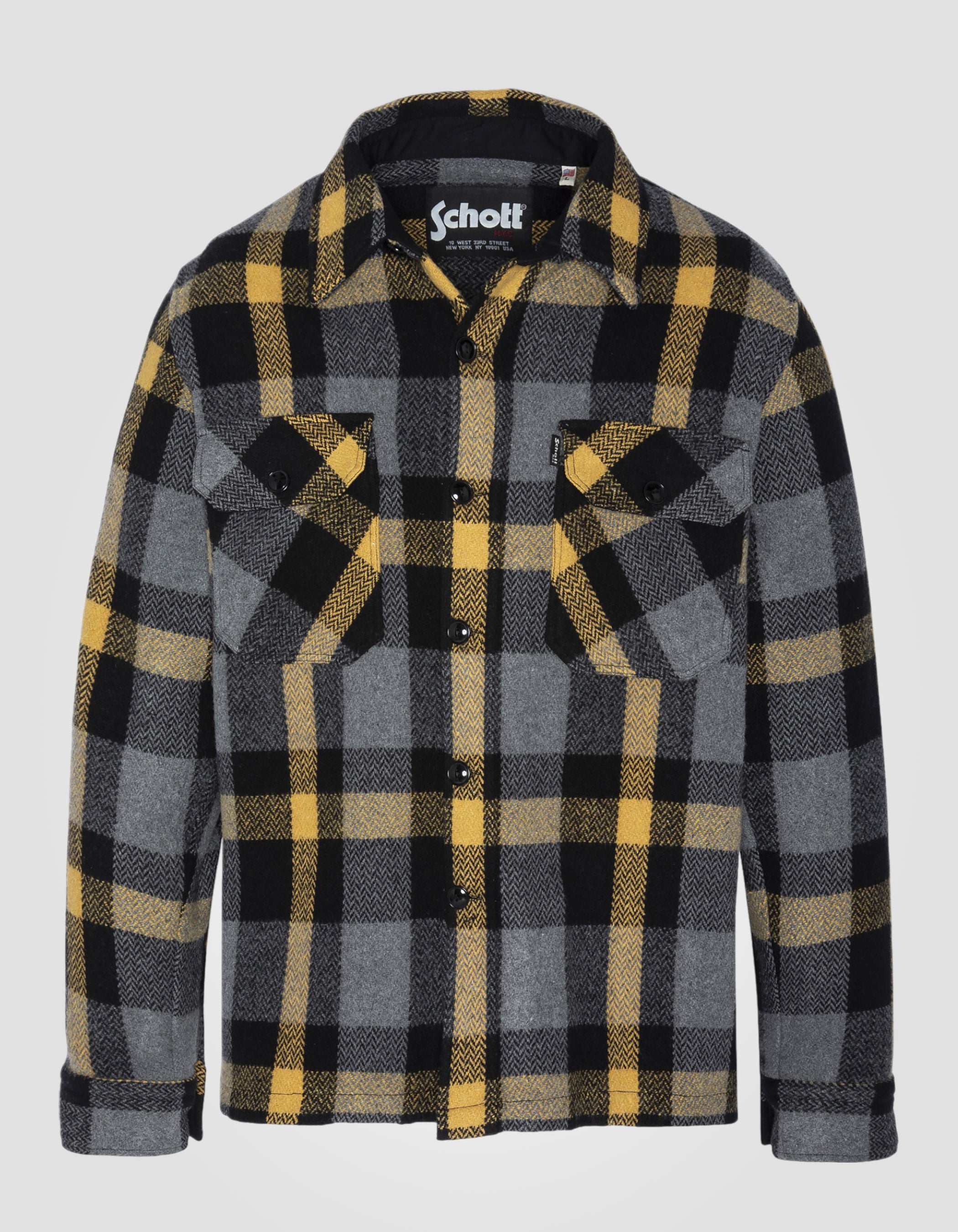 Work plaid overshirt-2