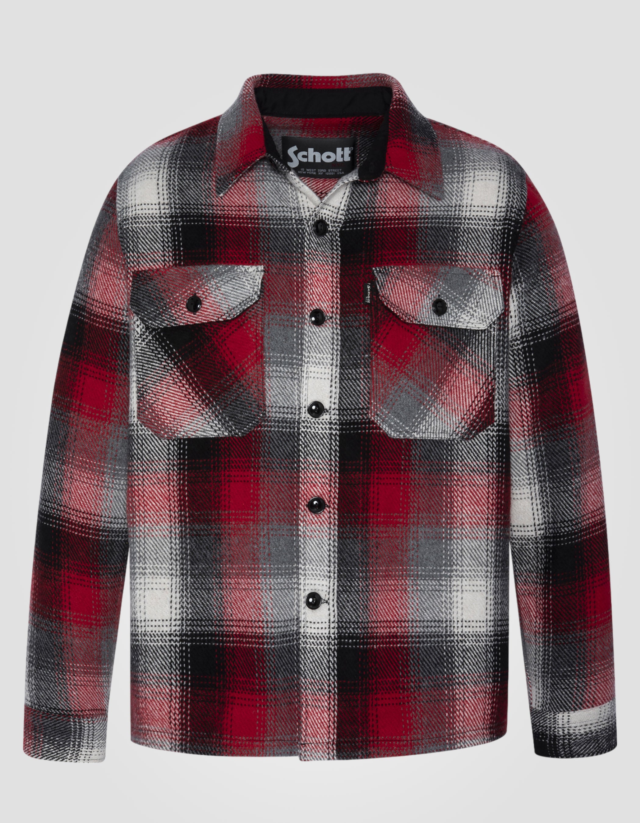 Work plaid overshirt-2