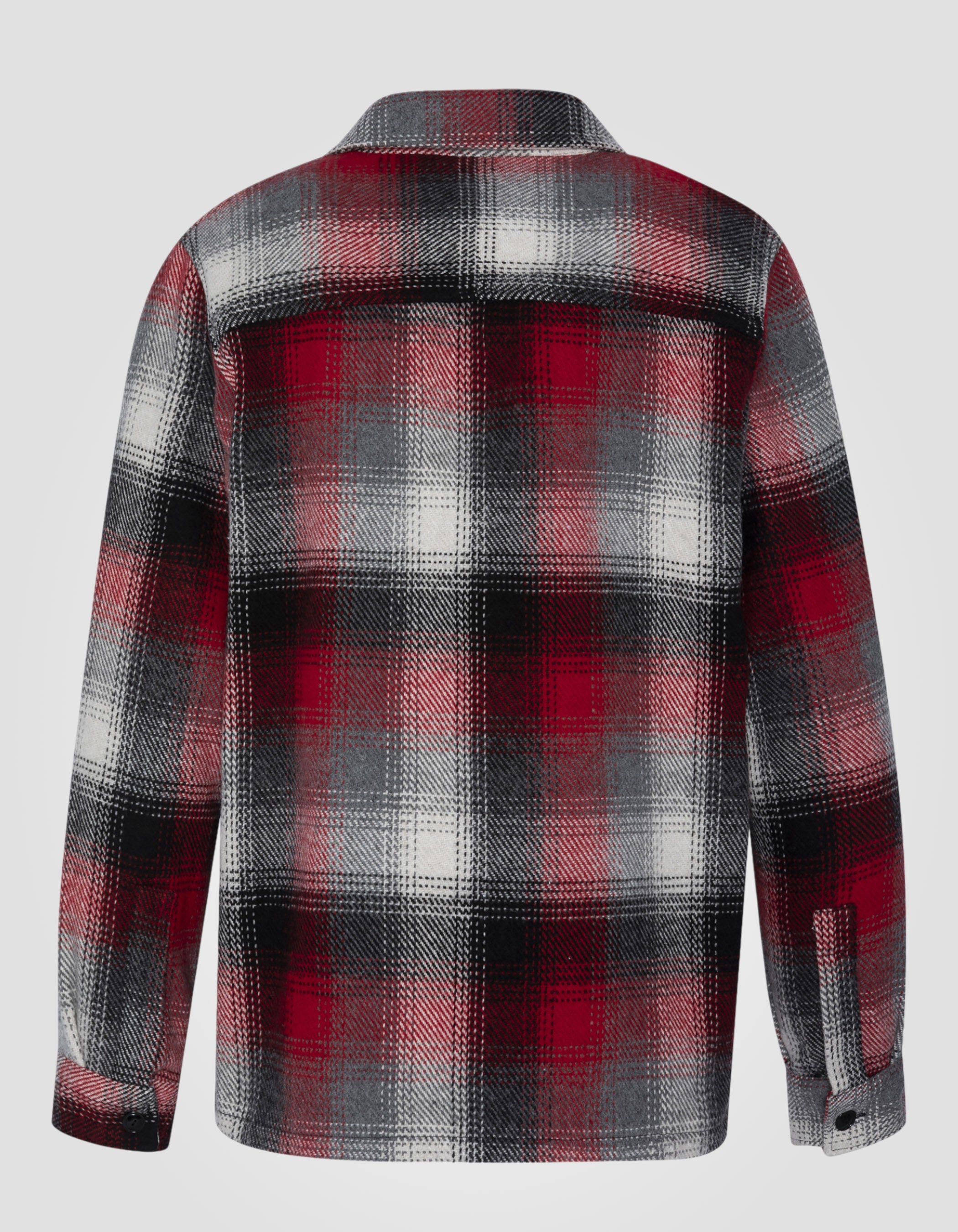 Work plaid overshirt-6