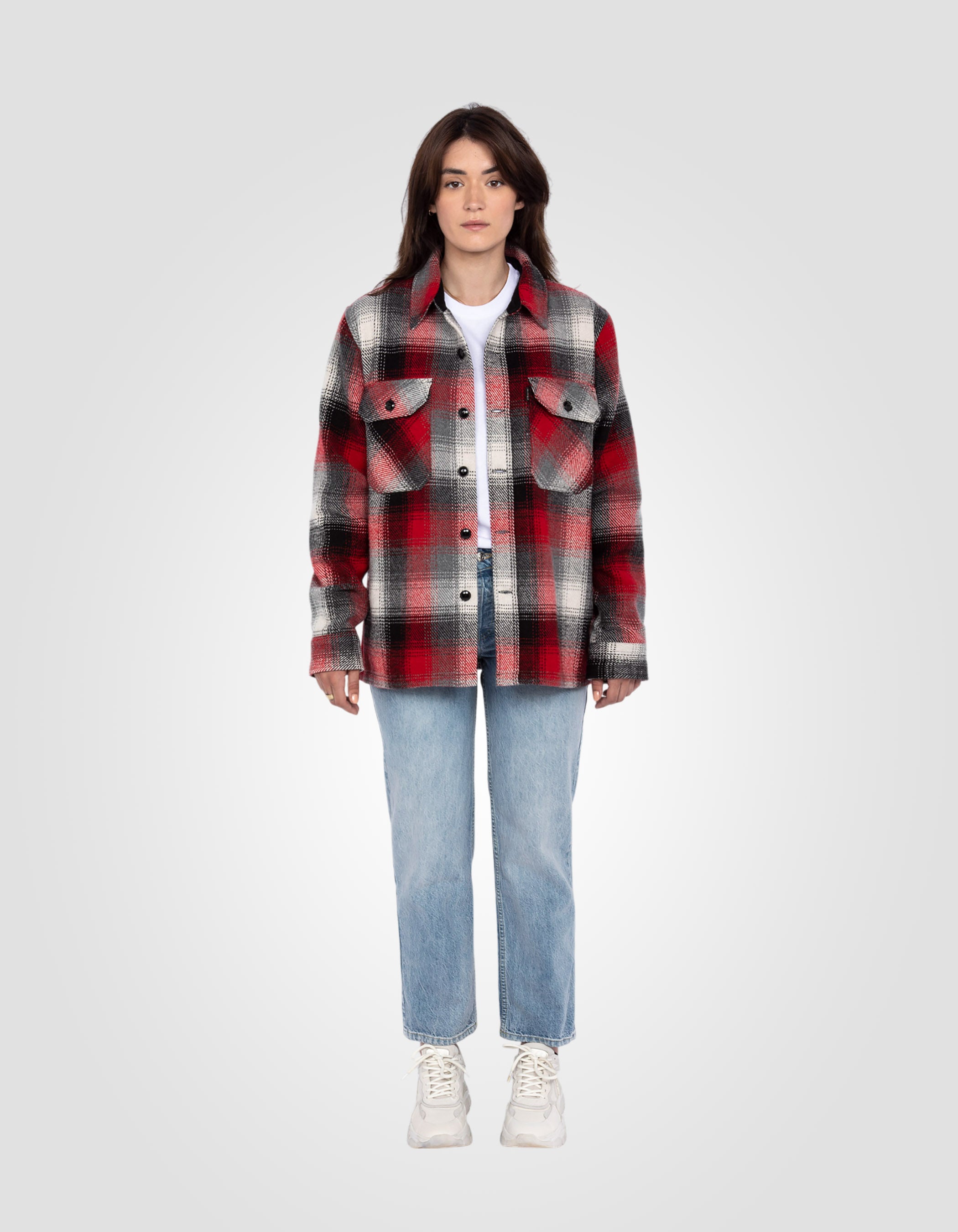 Work plaid overshirt-1