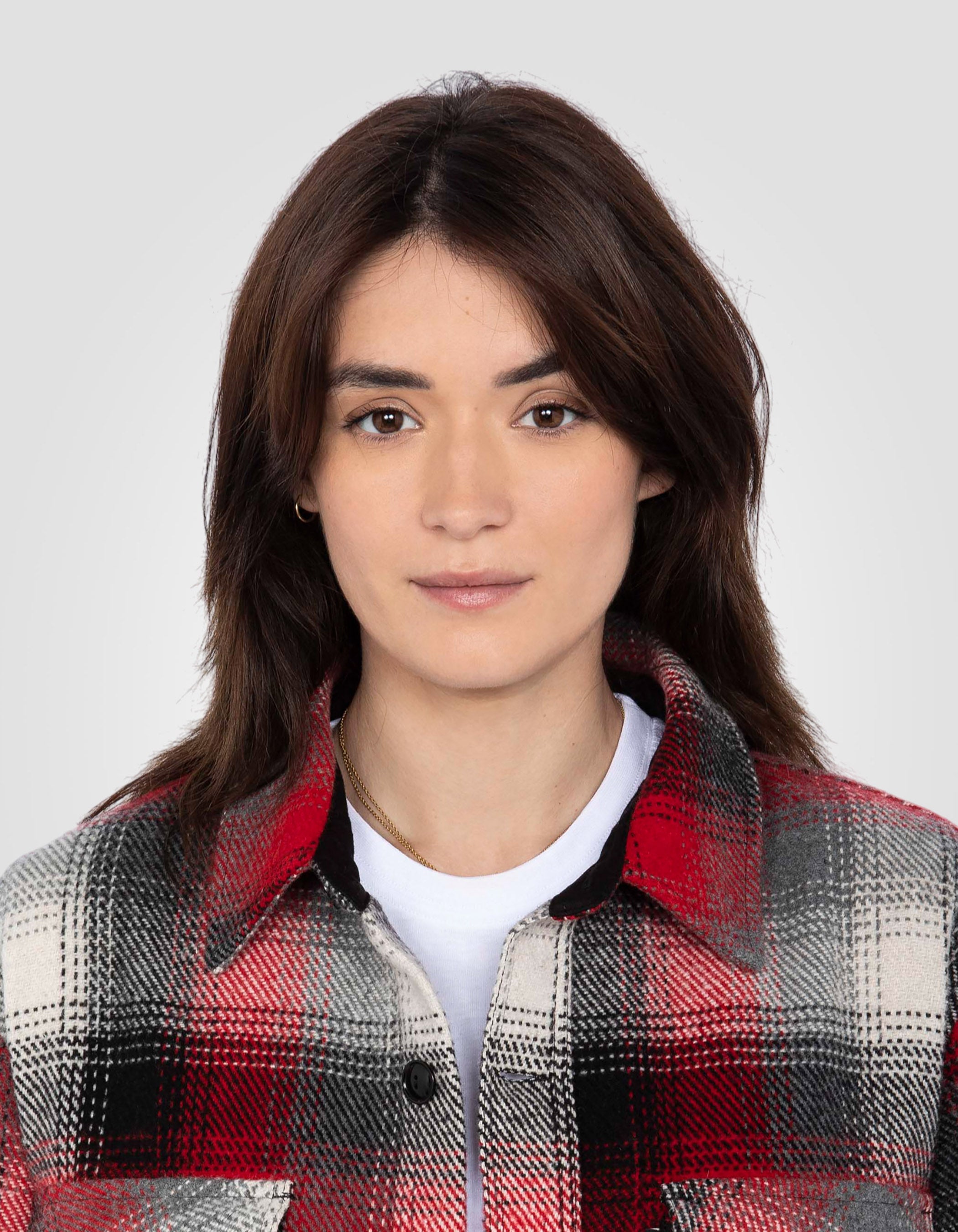 Work plaid overshirt-5