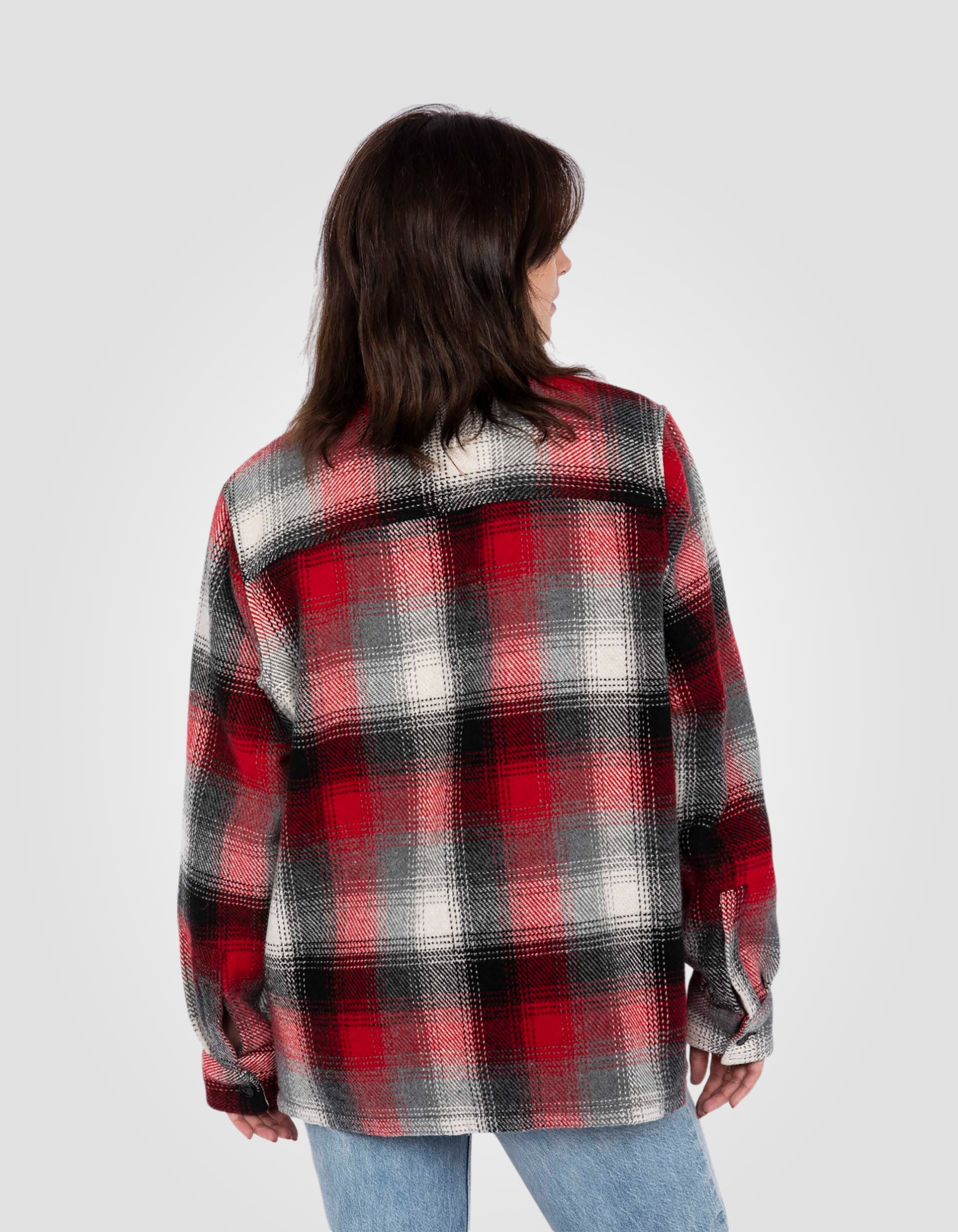 Work plaid overshirt-6