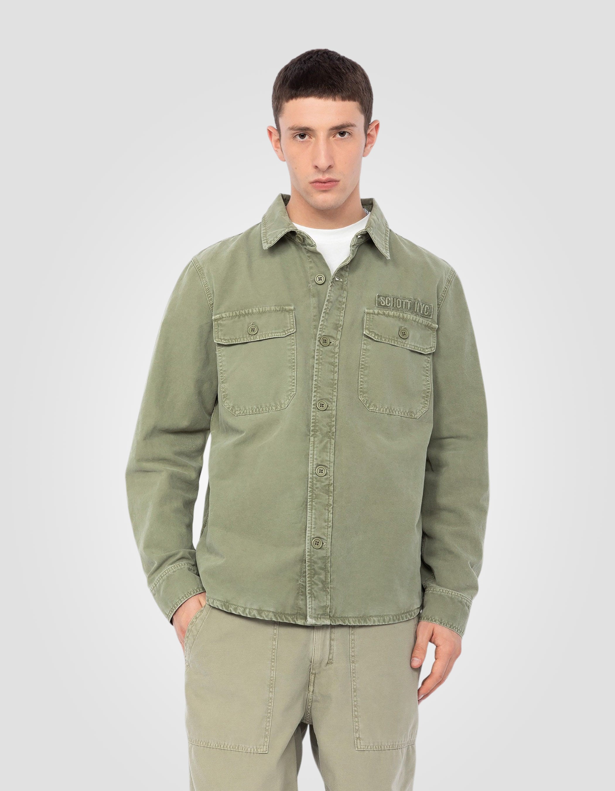 Printed Army overshirt-3