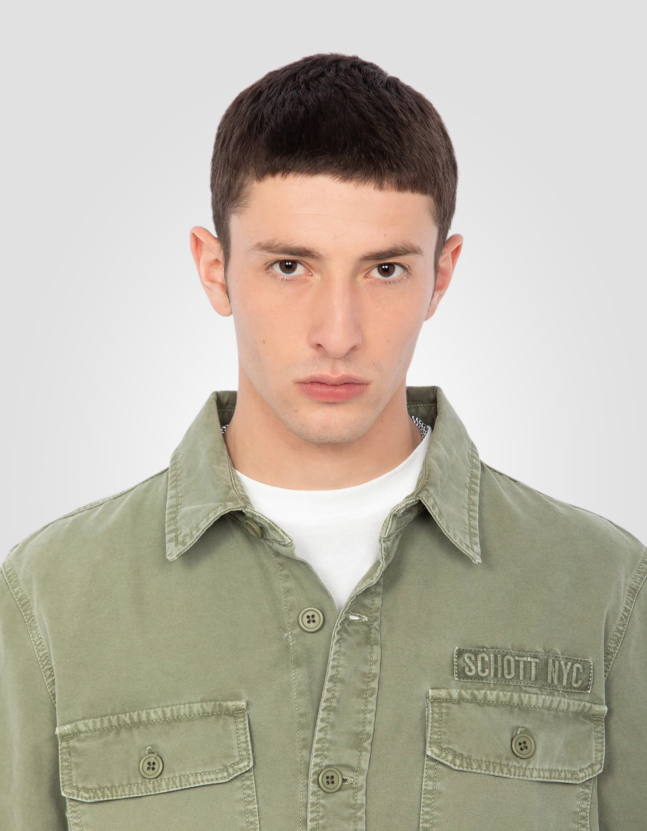 Printed Army overshirt-4