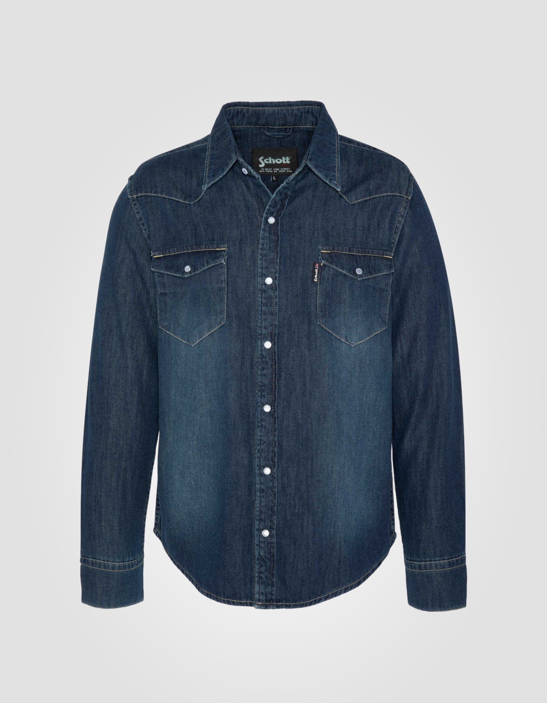 Western denim shirt-2