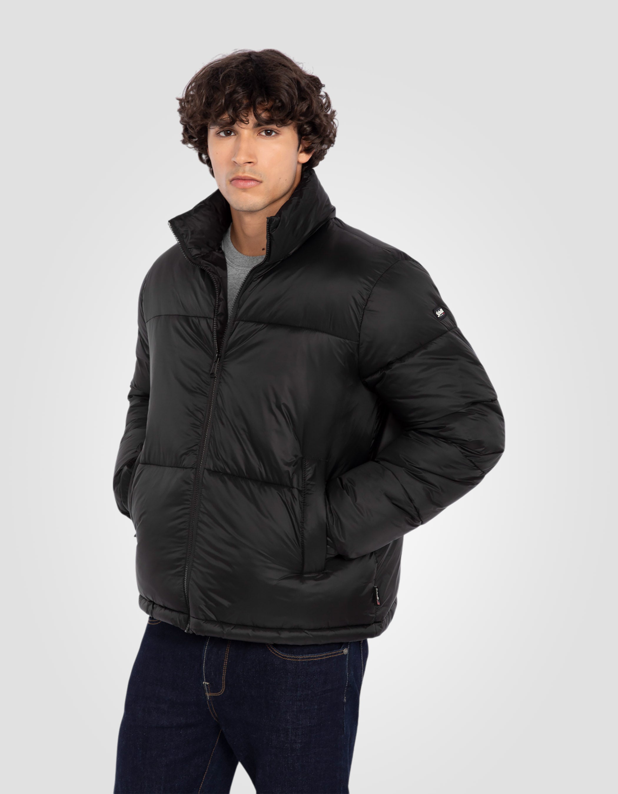 Recycled nylon puffer jacket-4