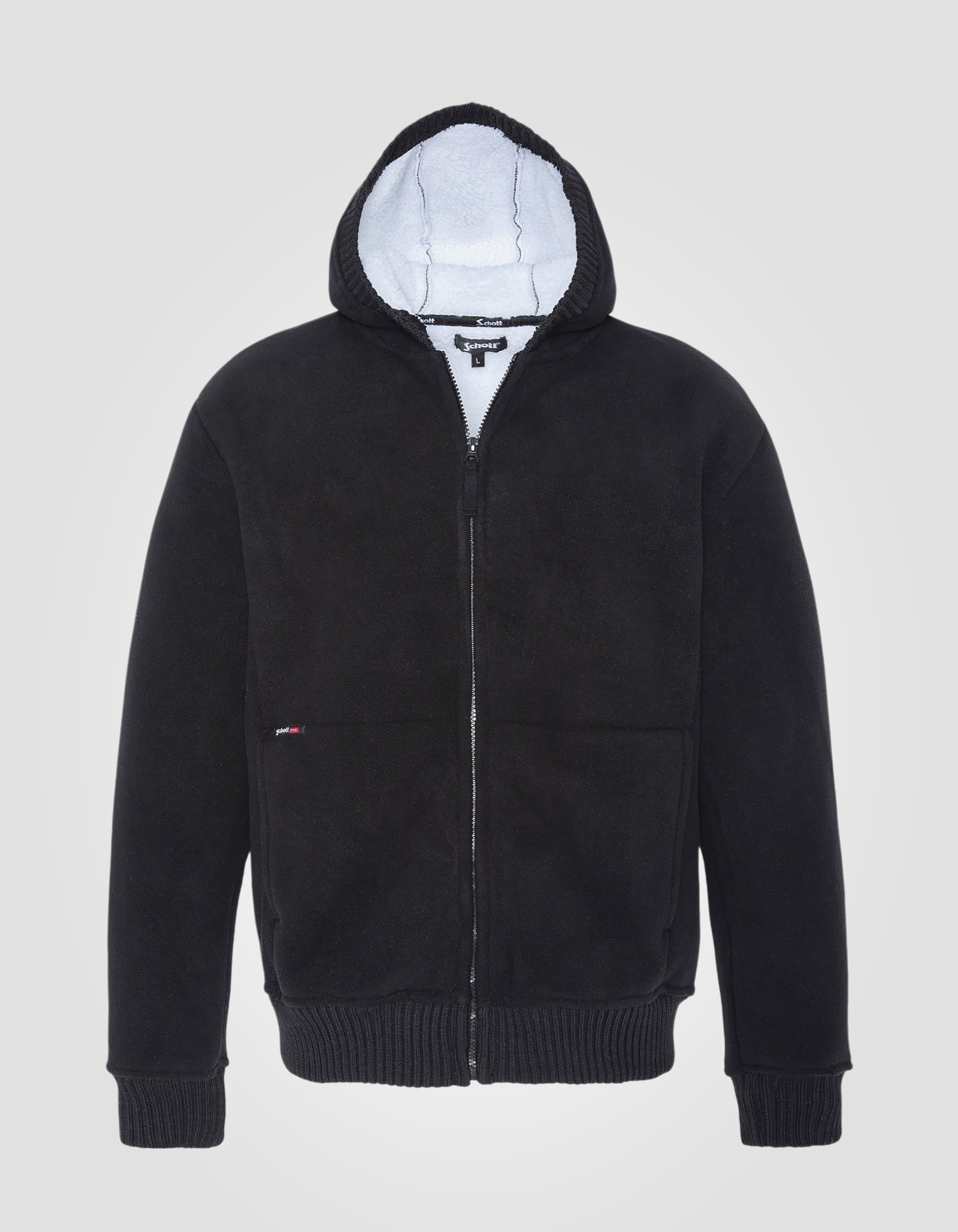 Sherpa zip hoodie-1