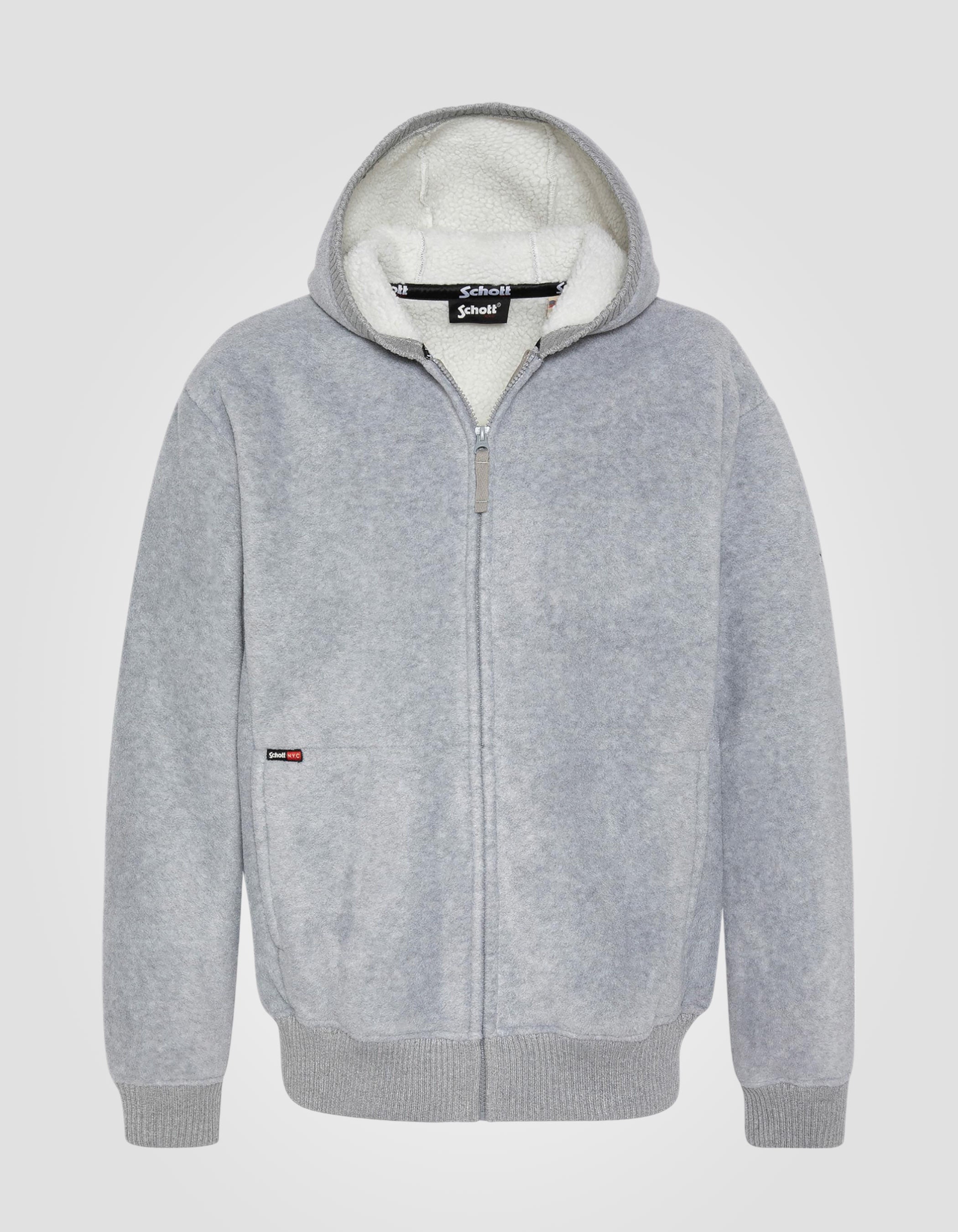 Sherpa zip hoodie-1