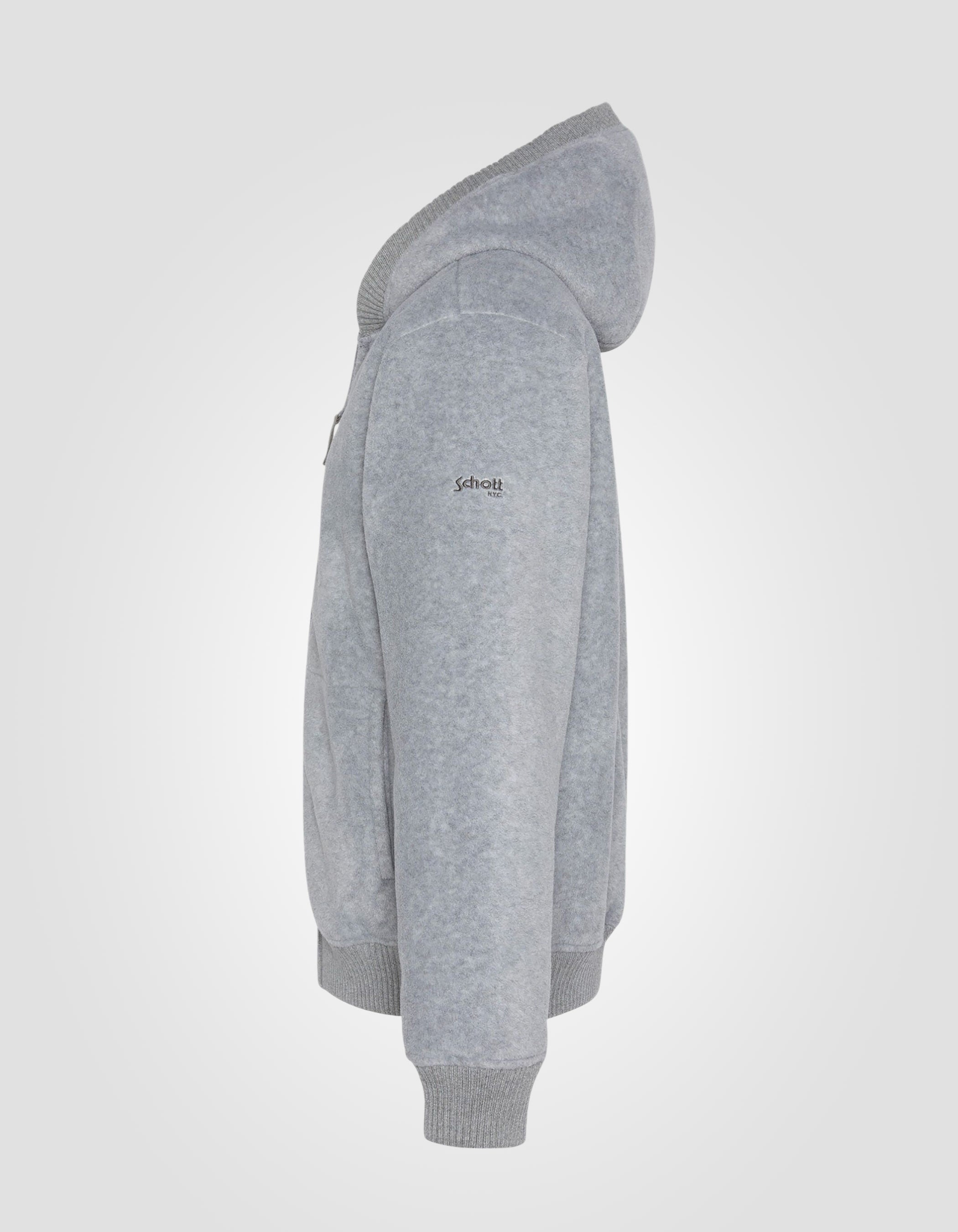 Sherpa zip hoodie-3