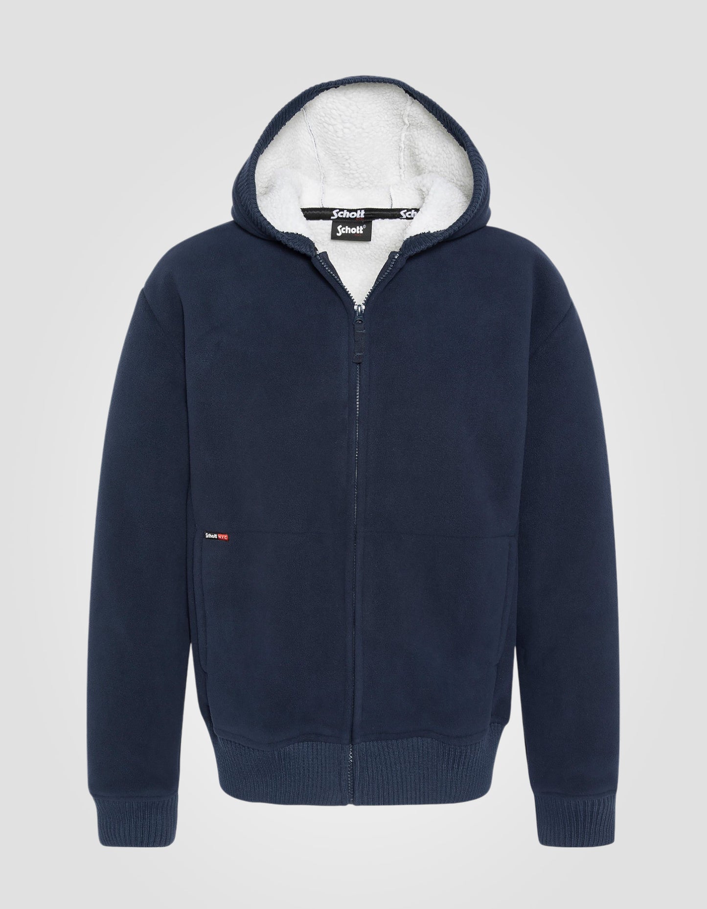 Sweatshirt polaire zippé à capuche