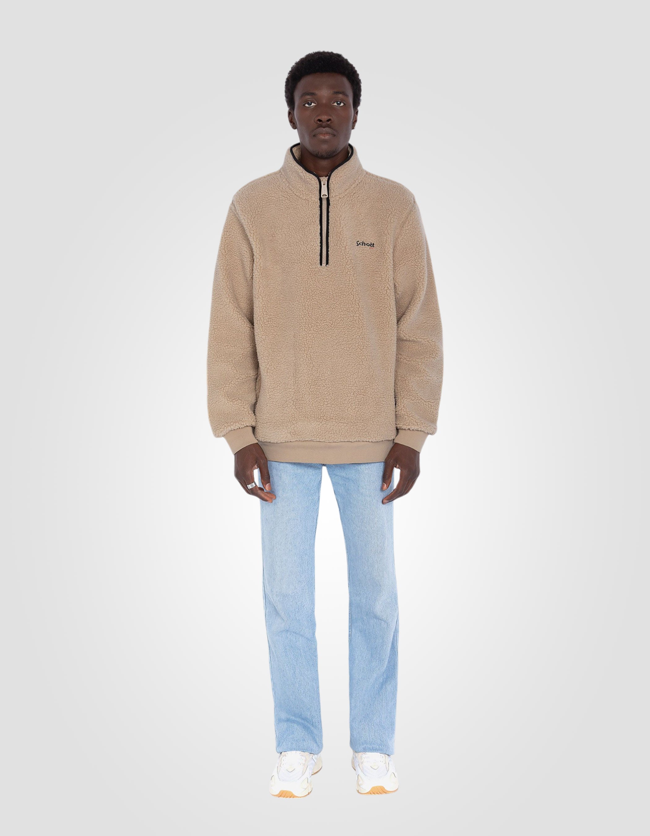 Sherpa trucker sweatshirt-1