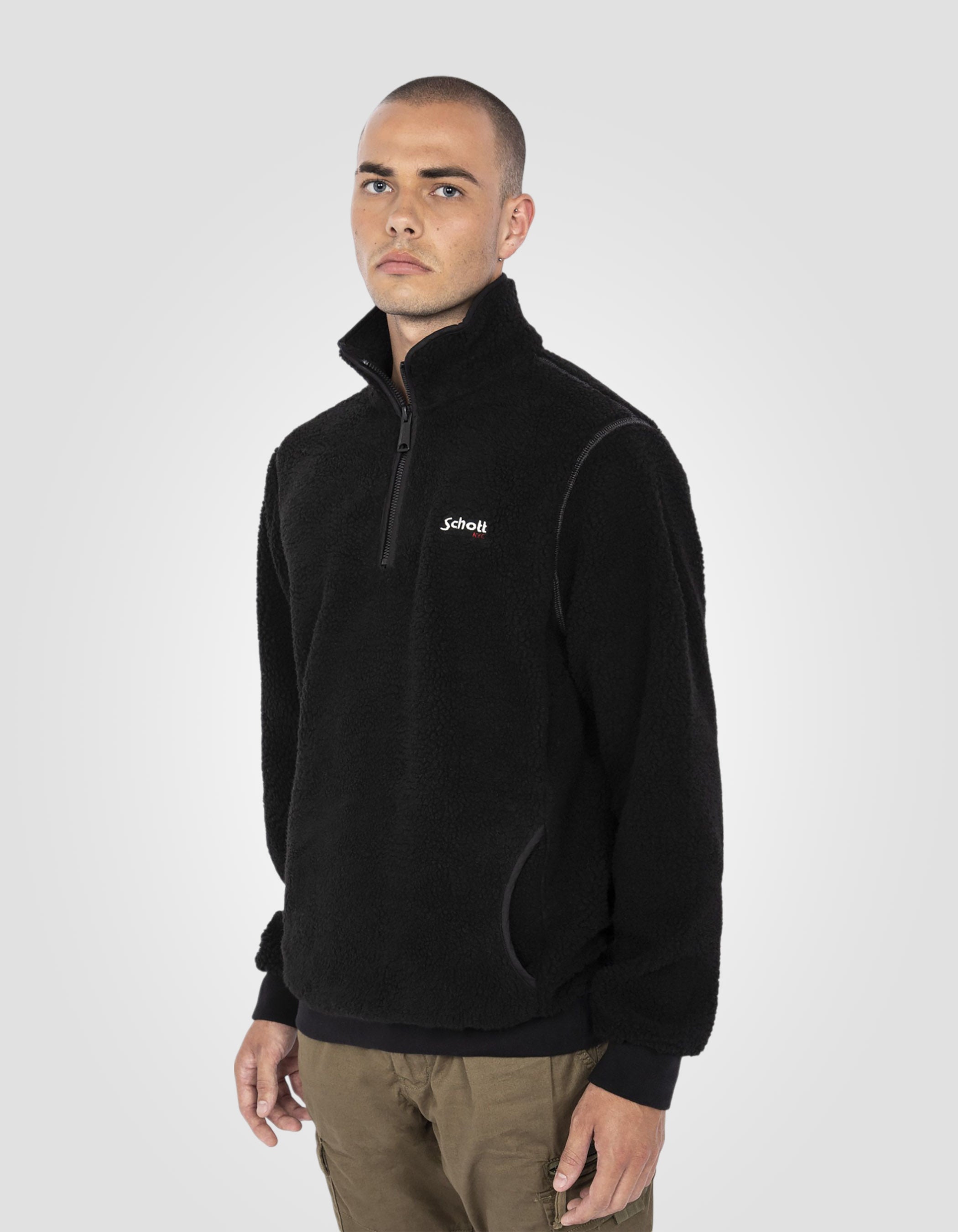 Sherpa trucker sweatshirt-3