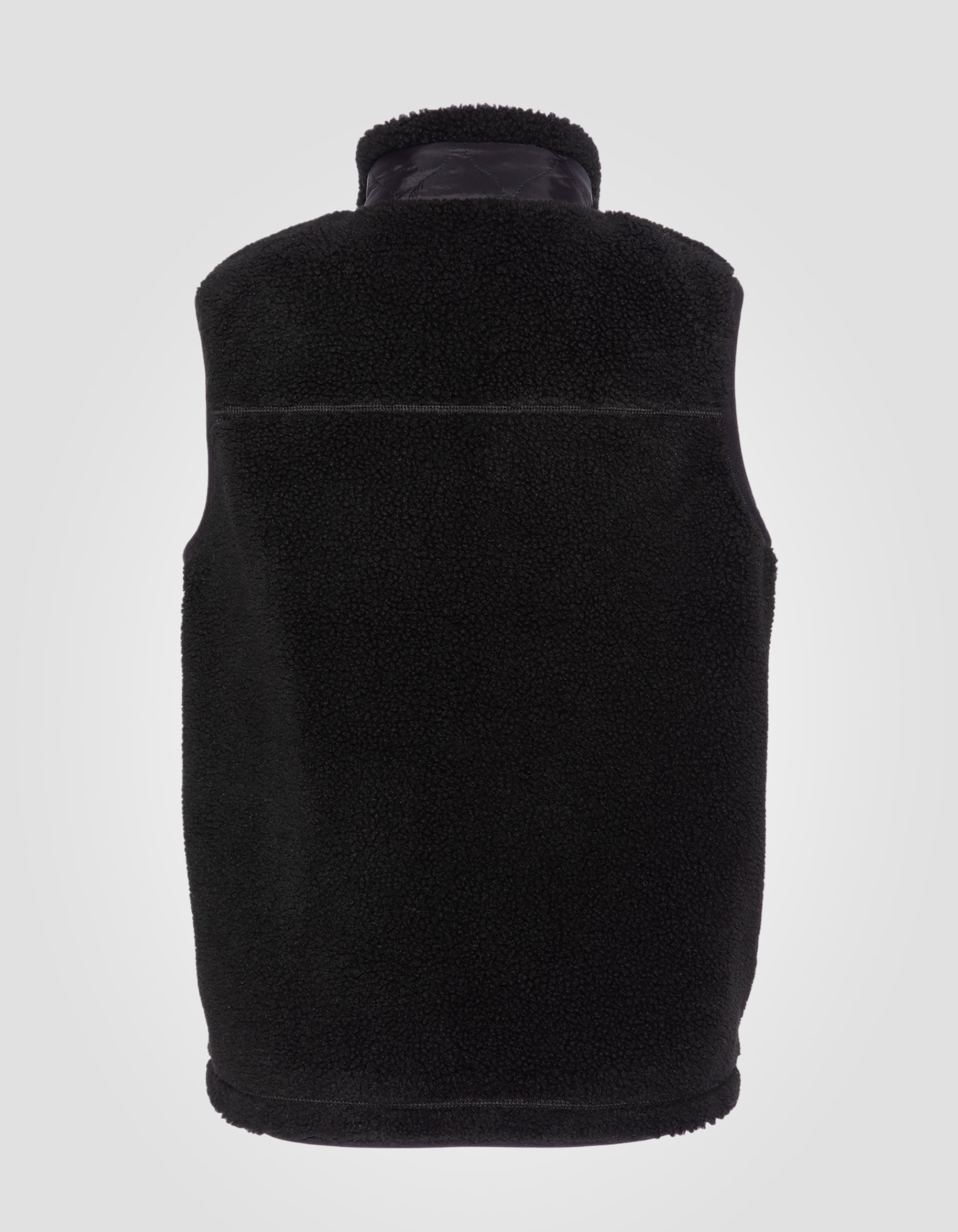 Sleeveless Sherpa zip vest-2