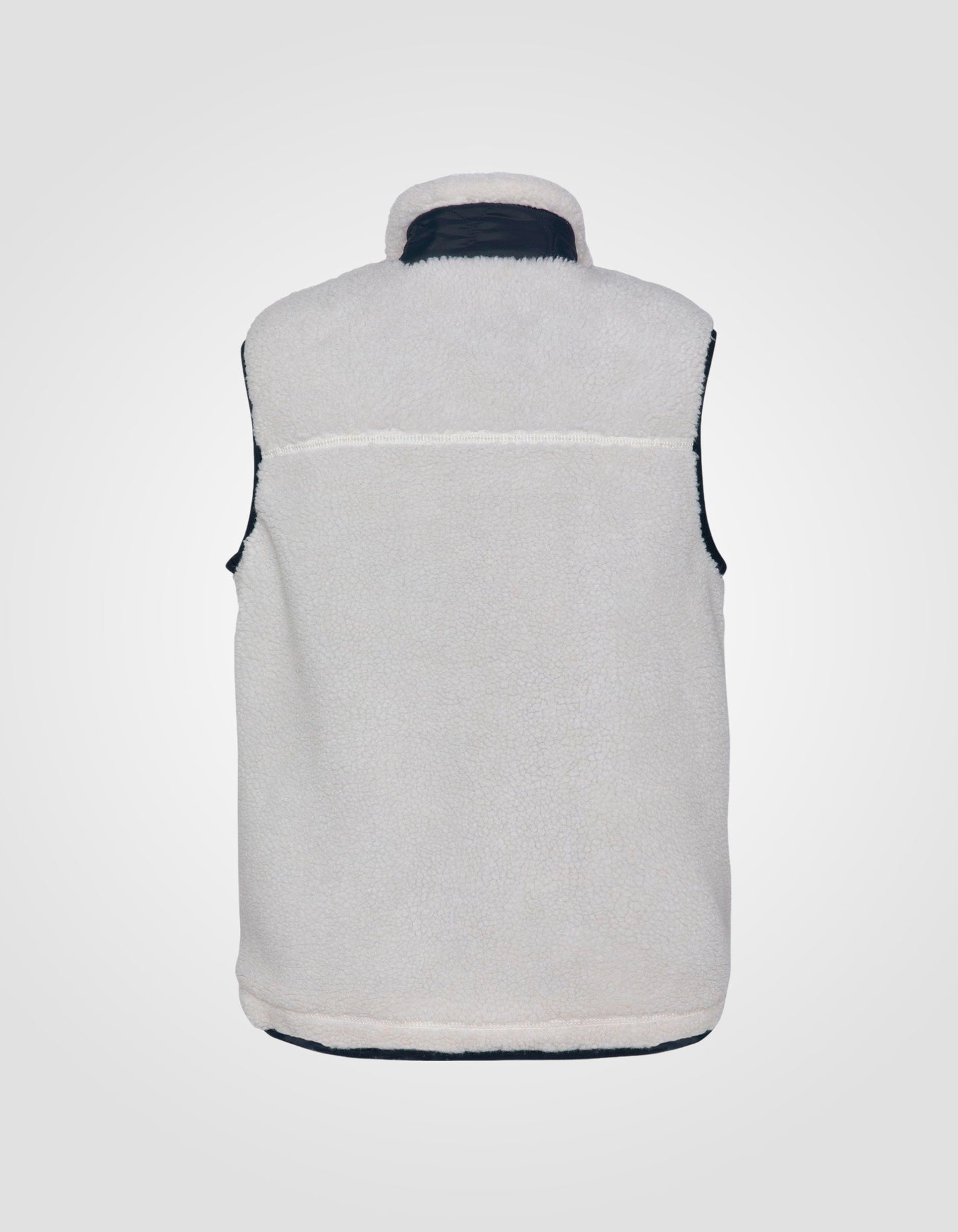 Sleeveless Sherpa zip vest