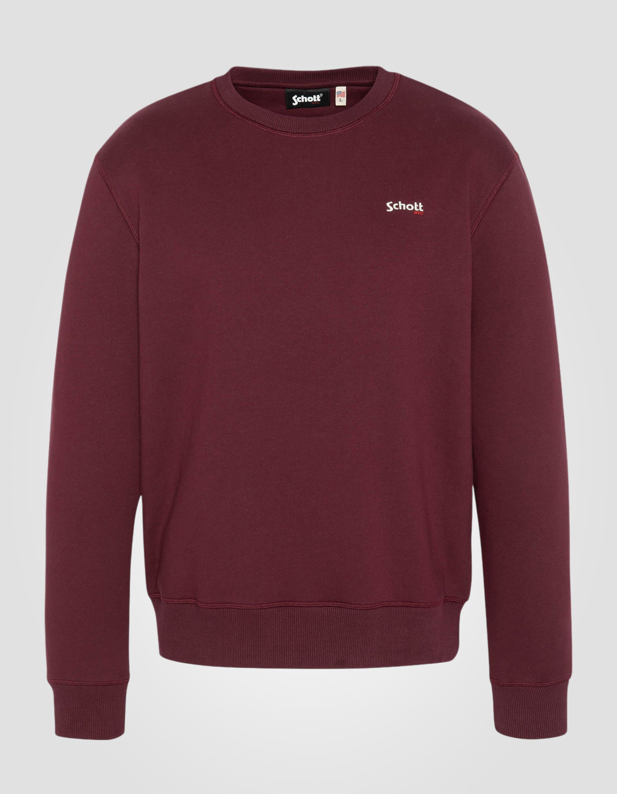 Crewneck sweatshirt in thick fleece-1