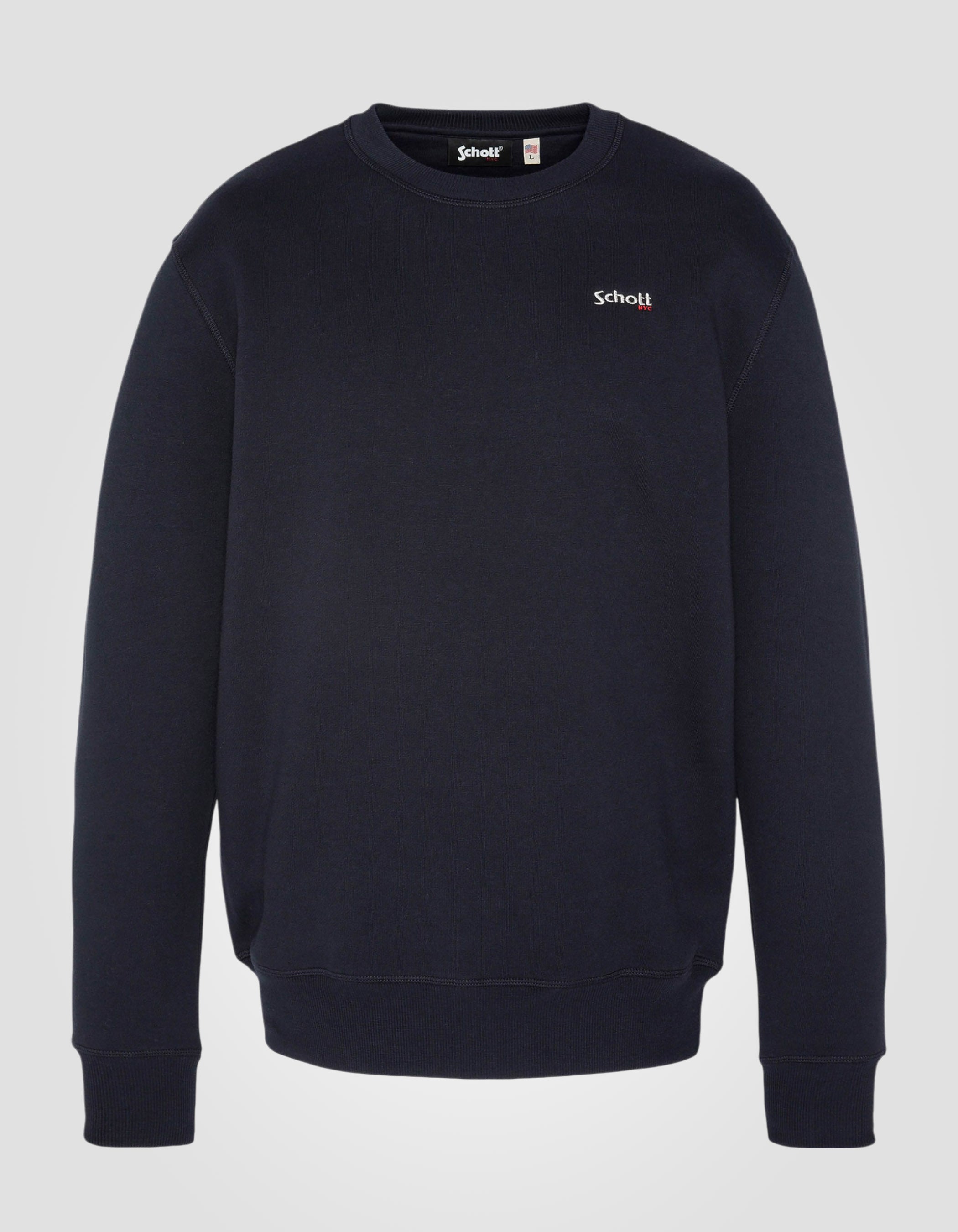 Crewneck sweatshirt in thick fleece-1