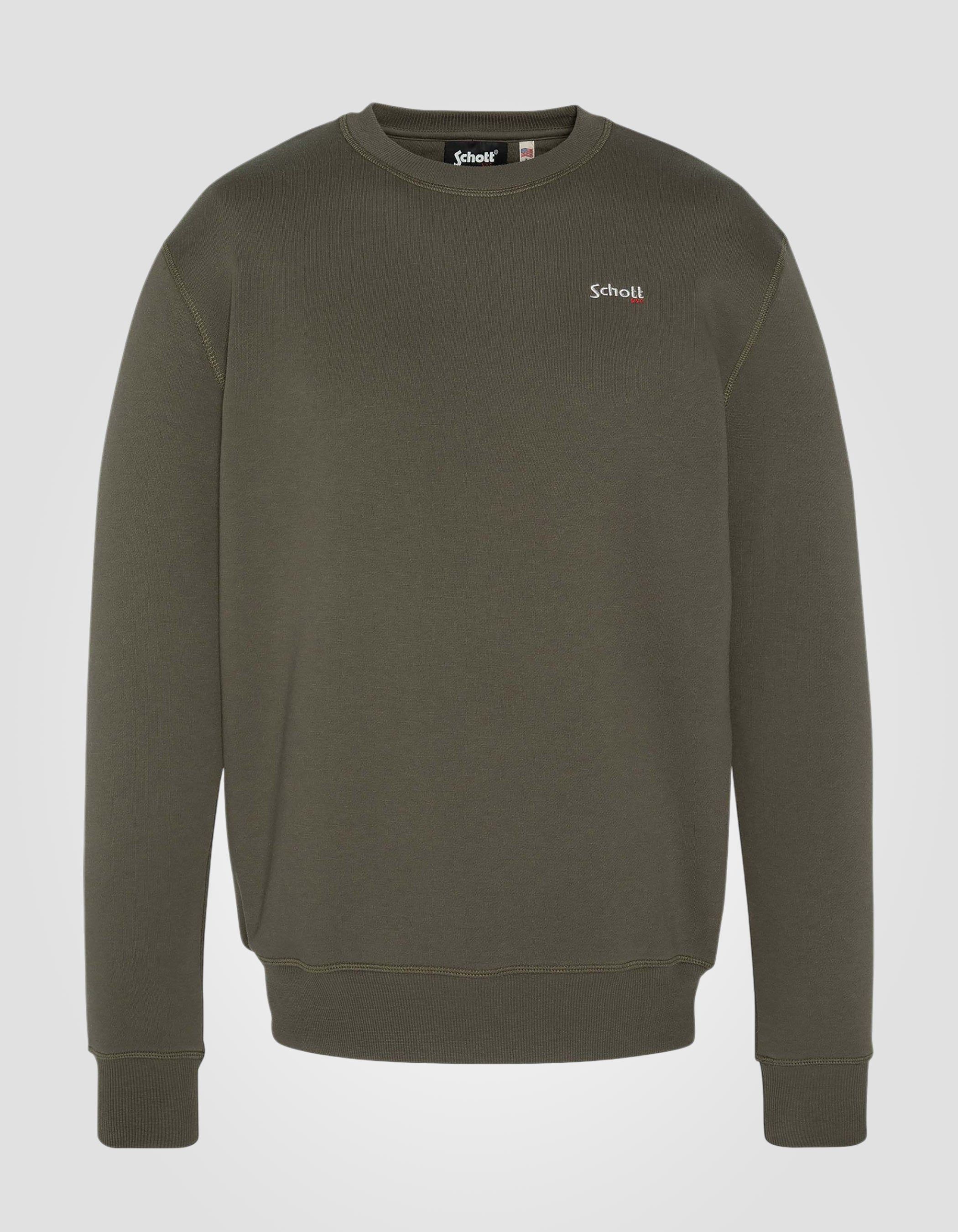 Crewneck sweatshirt in thick fleece-1