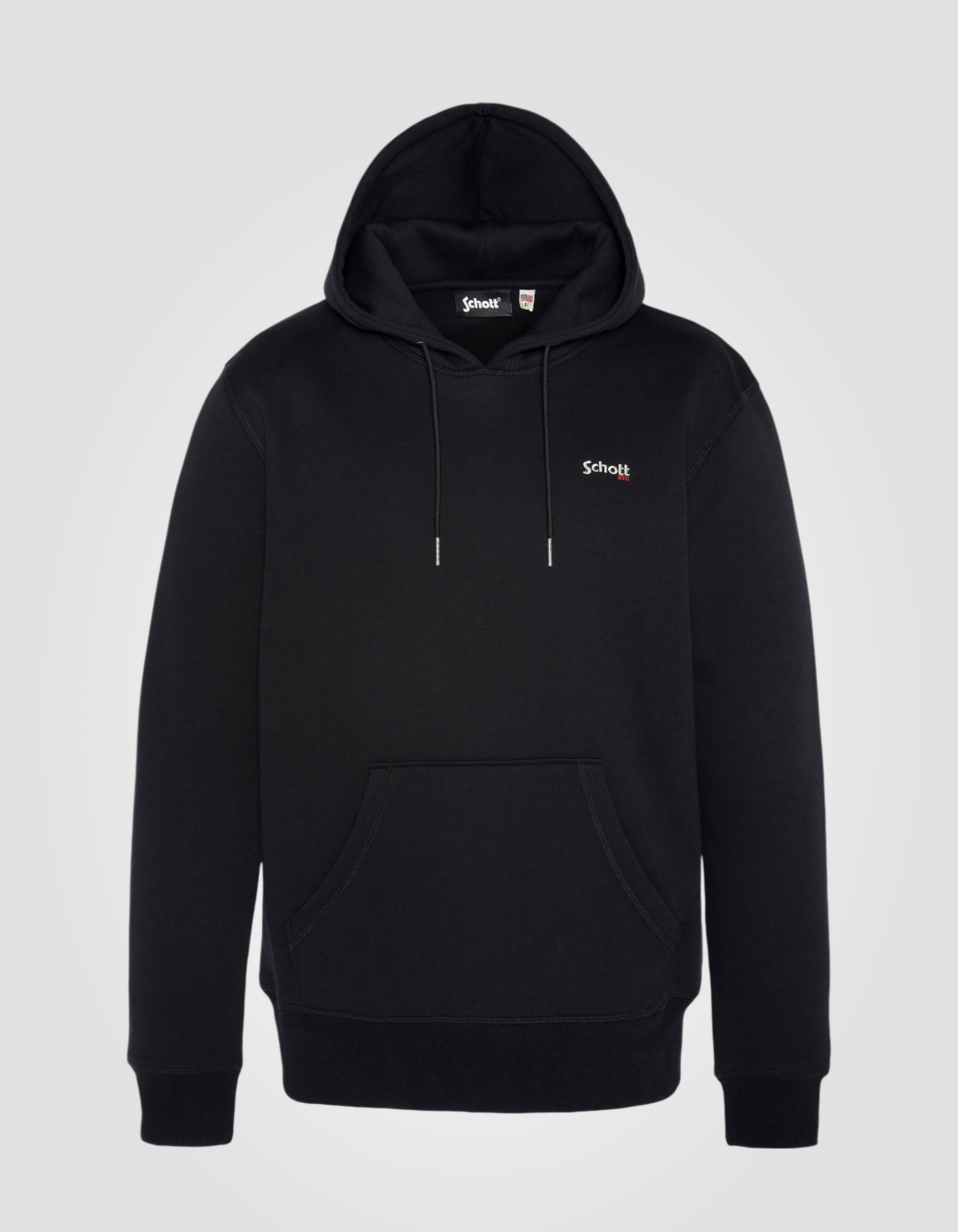 Pullover hoodie in thick fleece-1