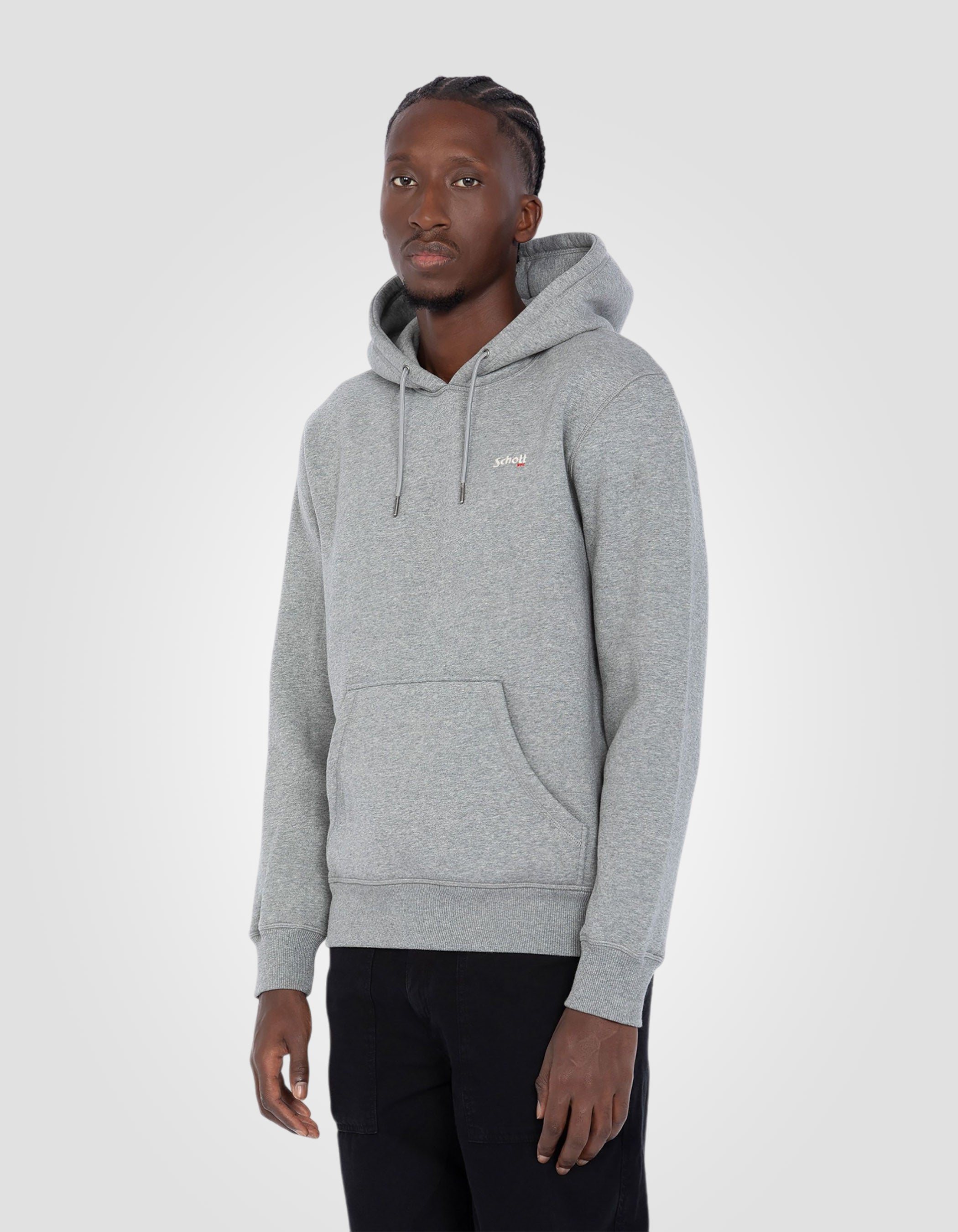 Pullover hoodie in thick fleece-3