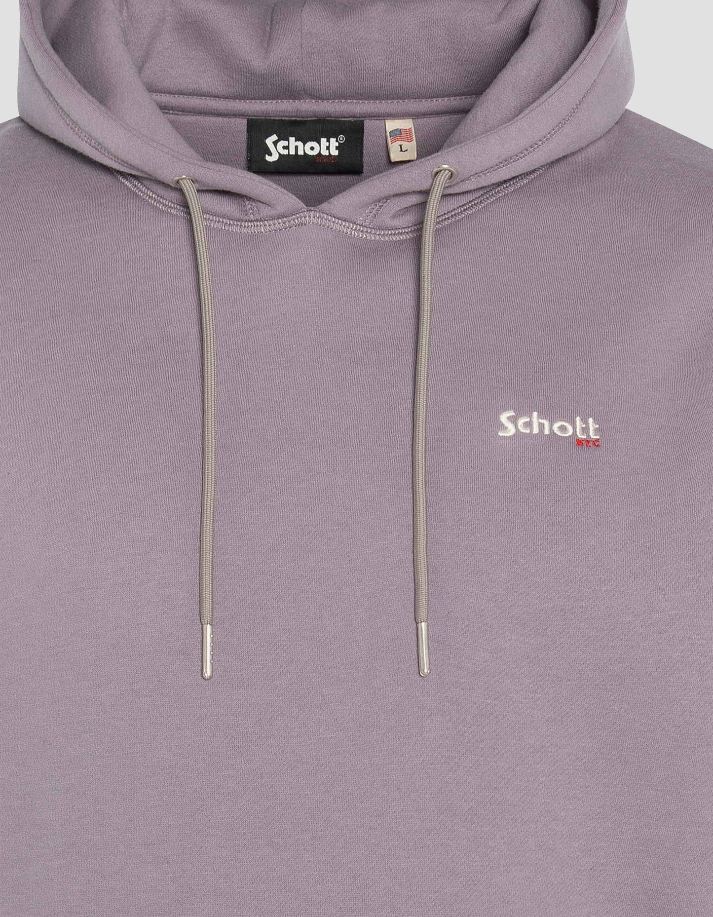 Pullover hoodie in thick fleece