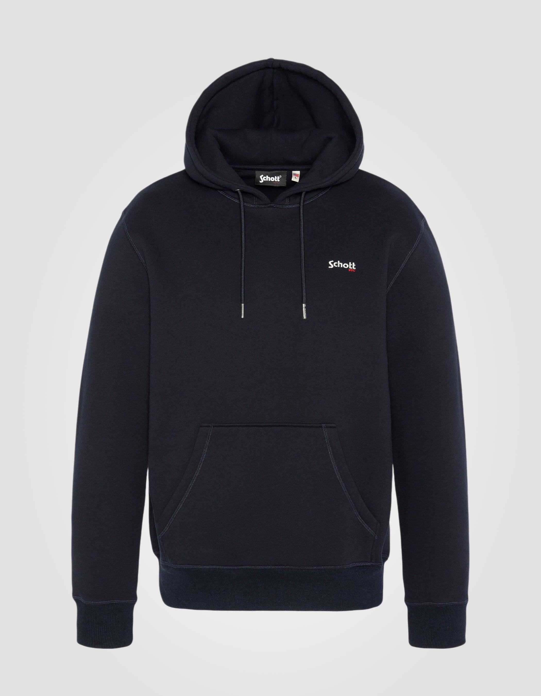 Pullover hoodie in thick fleece-1