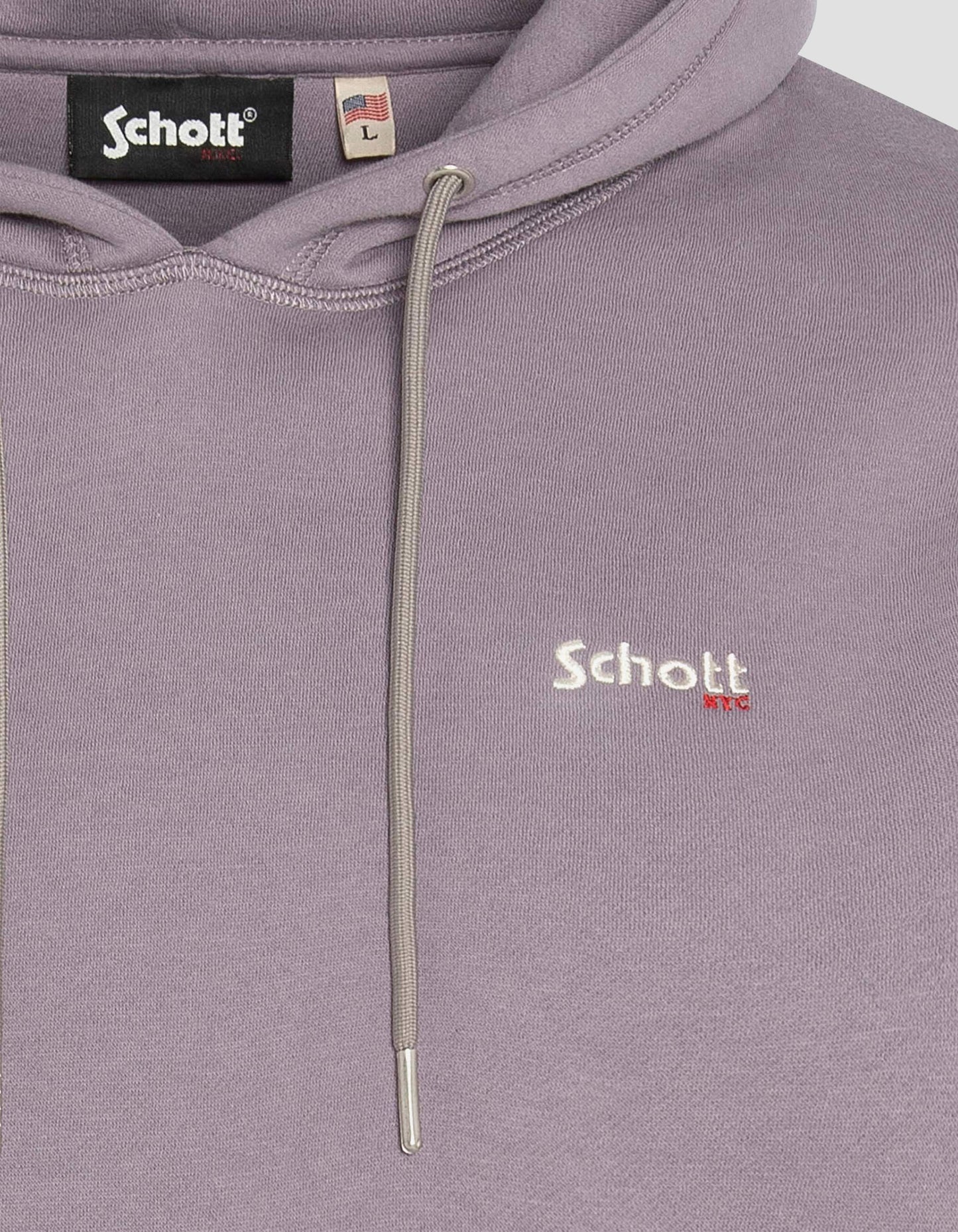 Pullover hoodie in thick fleece