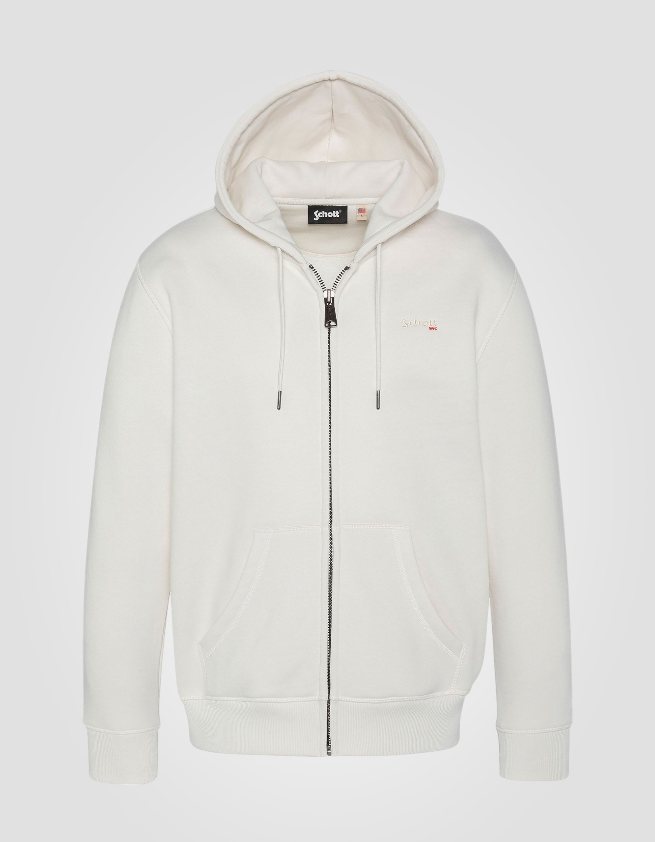 Zip hoodie in thick fleece-1