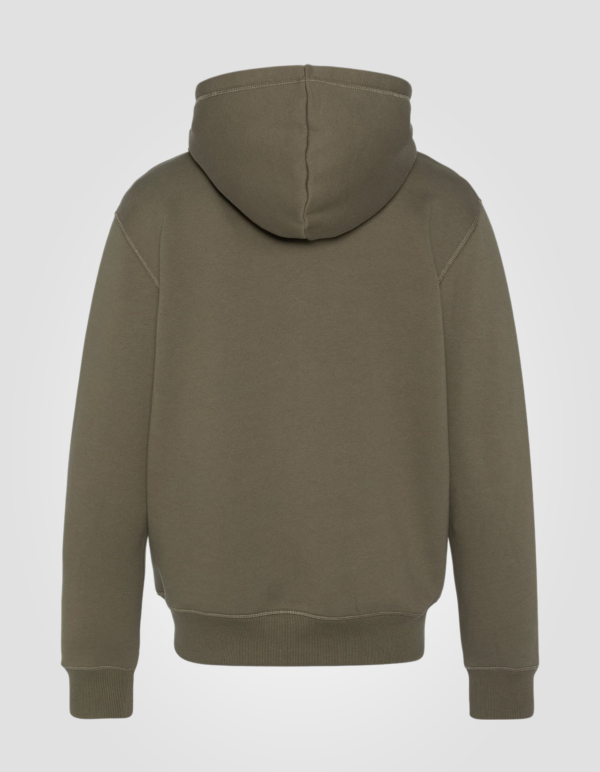 Zip hoodie in thick fleece-2