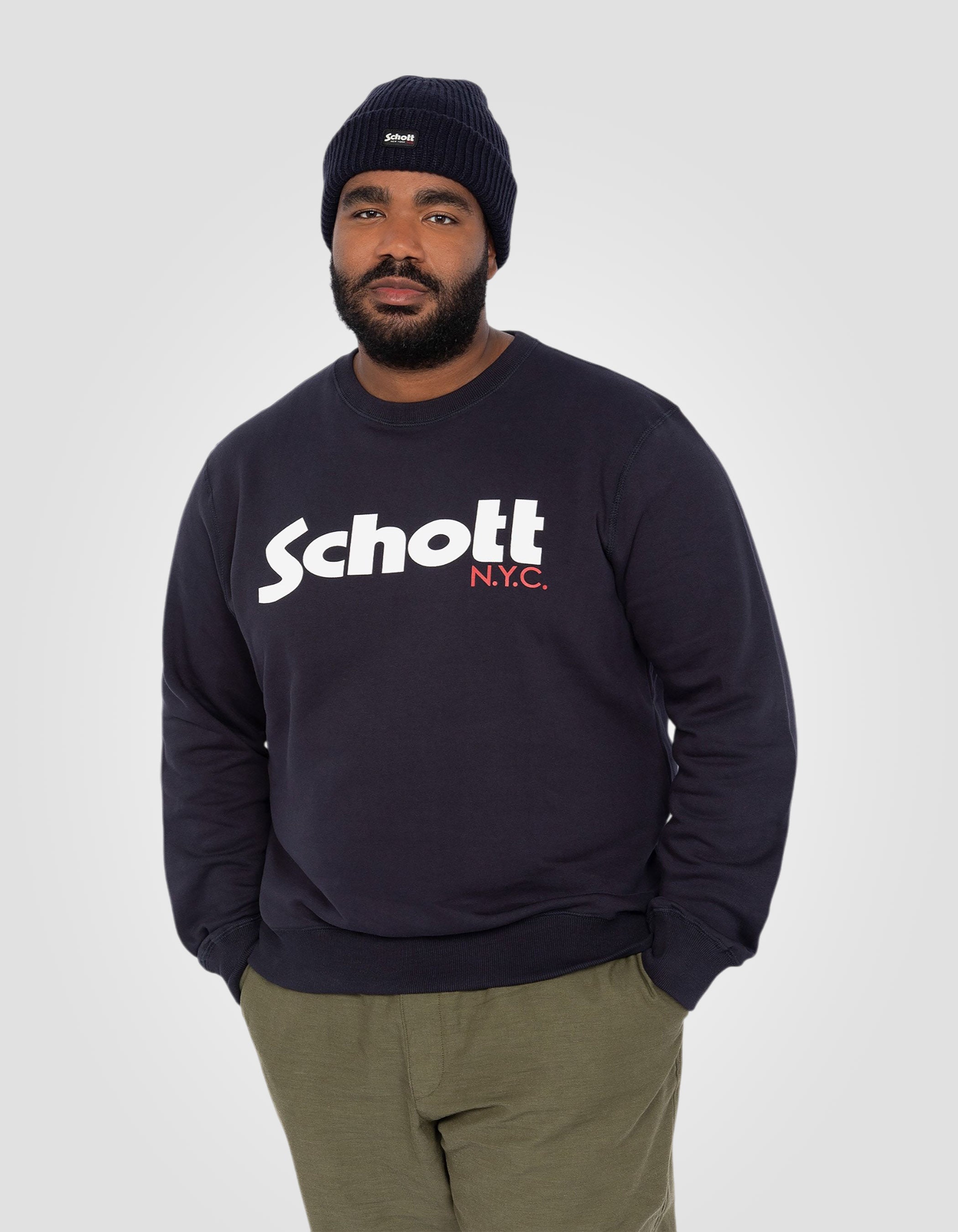 Heavyweight Crew-neck sweatshirt, Plus size-3