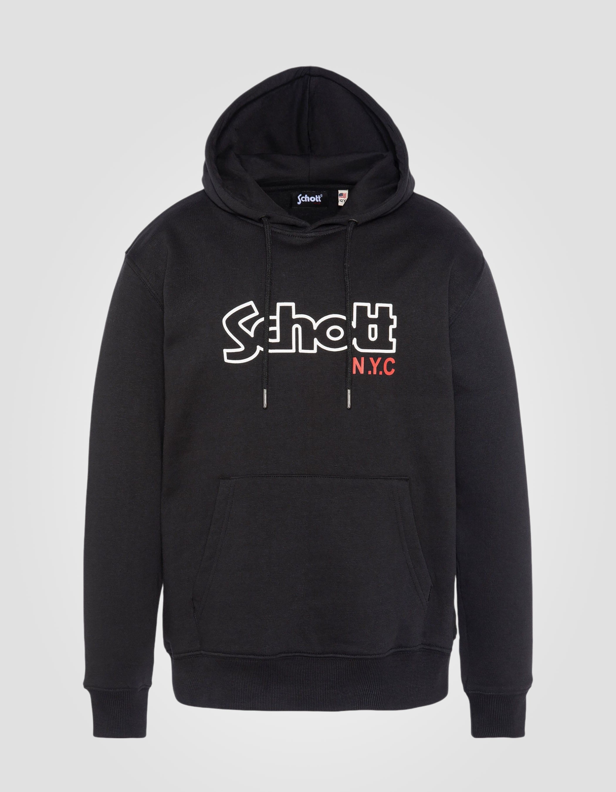 Printed pullover hoodie-1