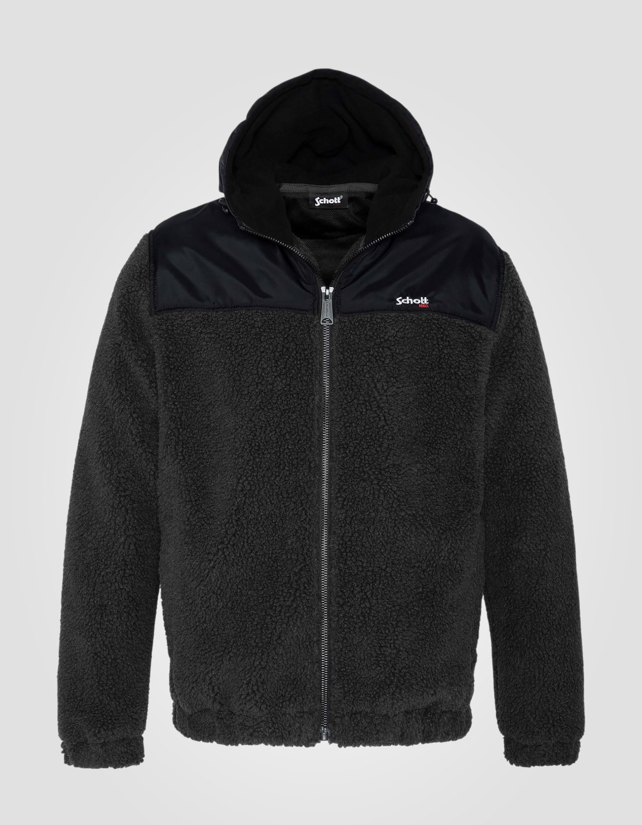 Sherpa zip hoodie-1