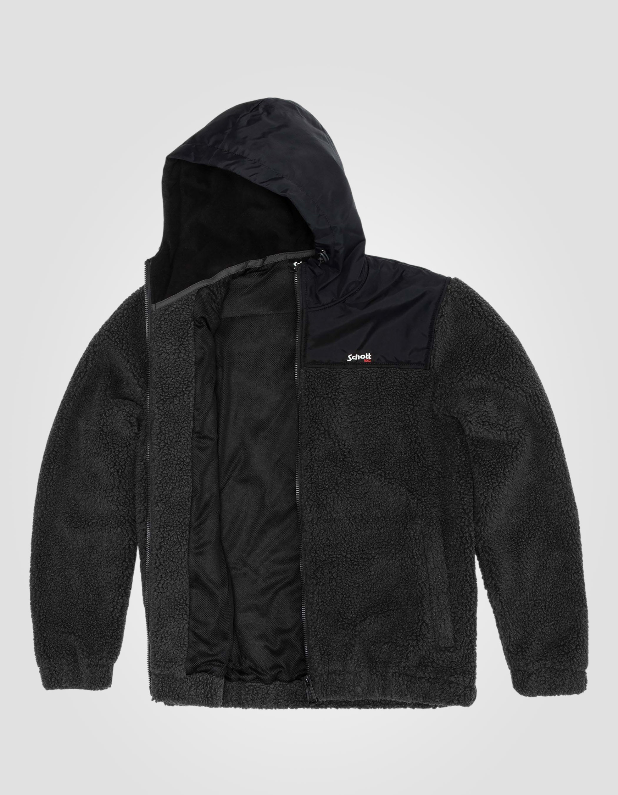 Sherpa zip hoodie-3