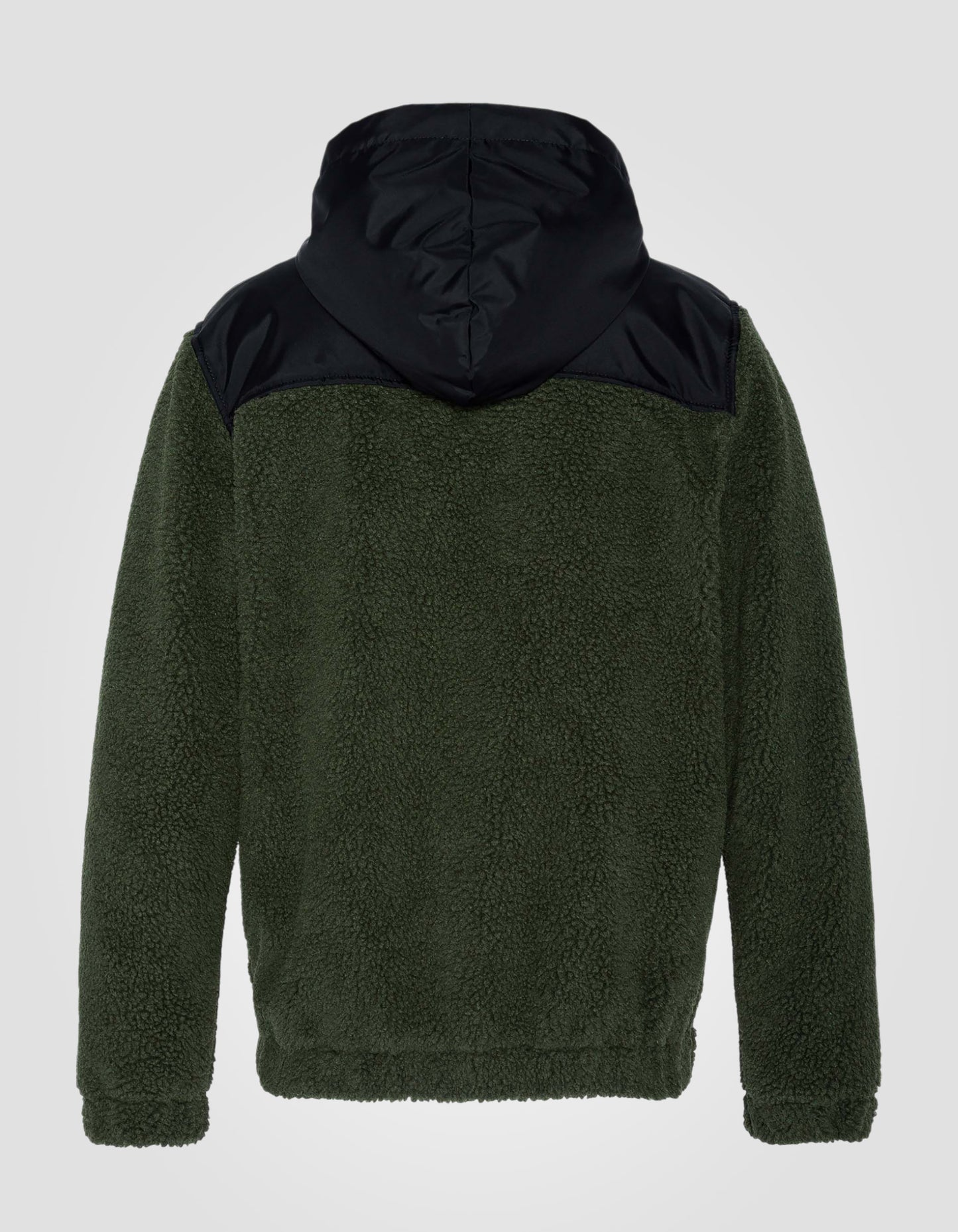 Sweatshirt zippé à capuche en sherpa