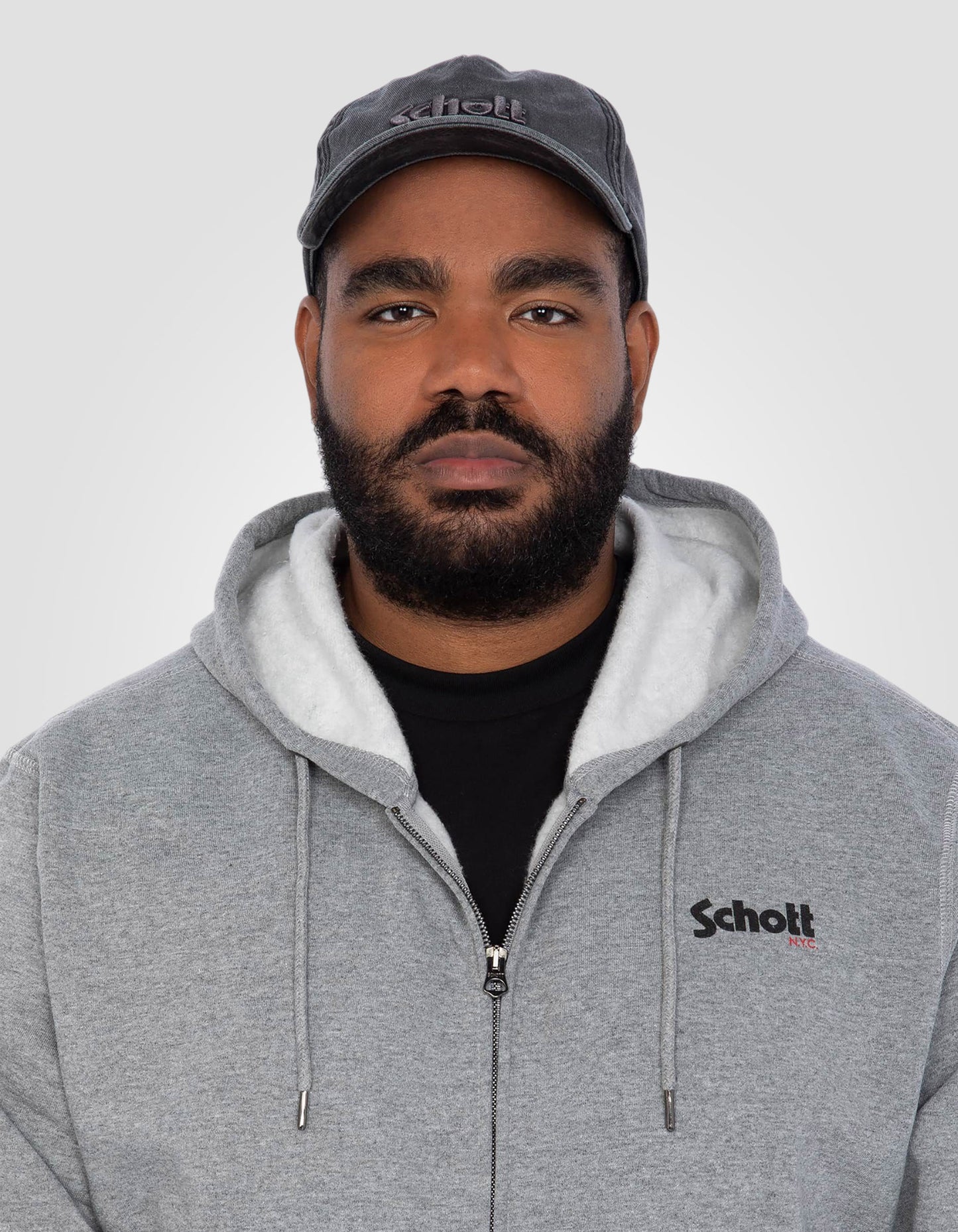 Sweatshirt zippé à capuche, Grande taille