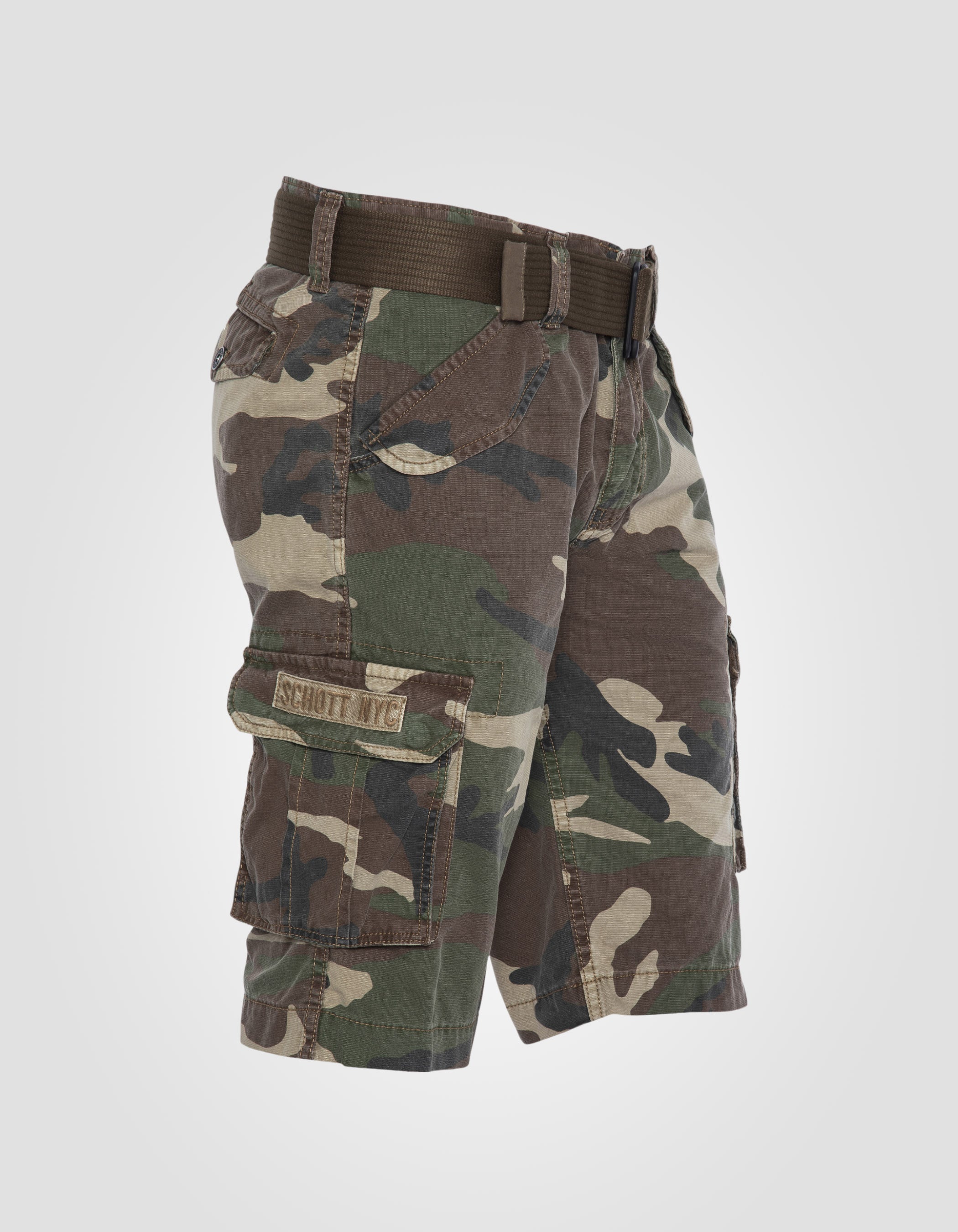 Multi-pocket cargo shorts-3