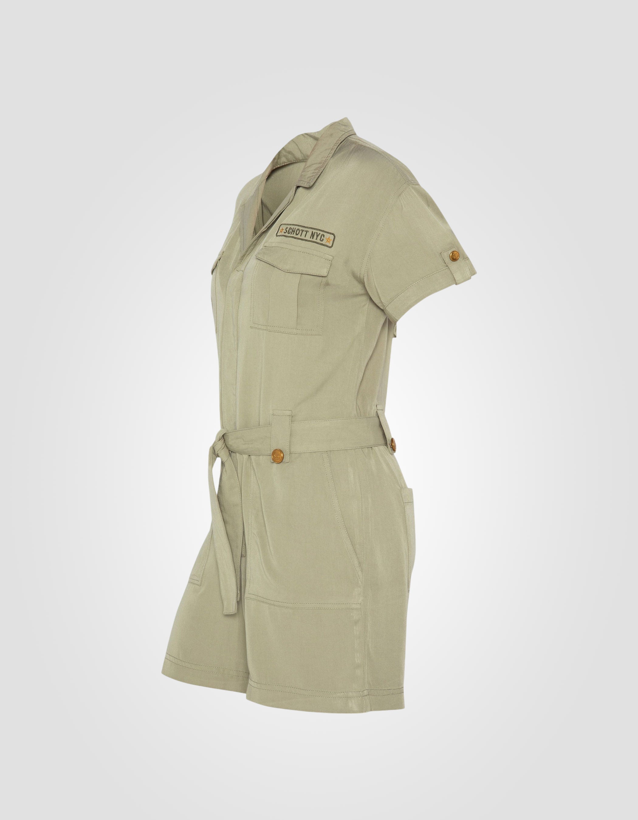 Lightweight Army jumpsuit short-8