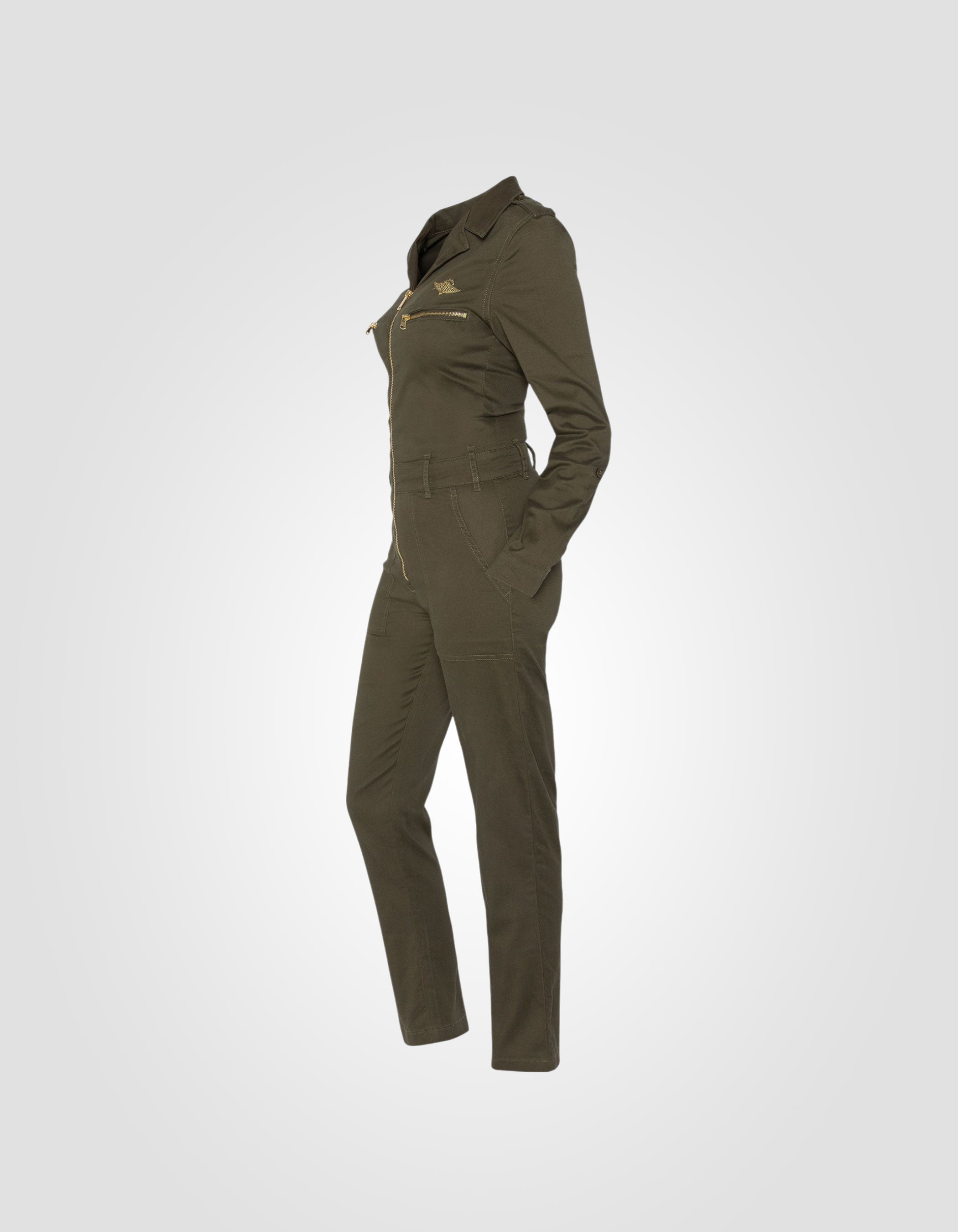 Soft and comfortable slim-fit jumpsuit-5