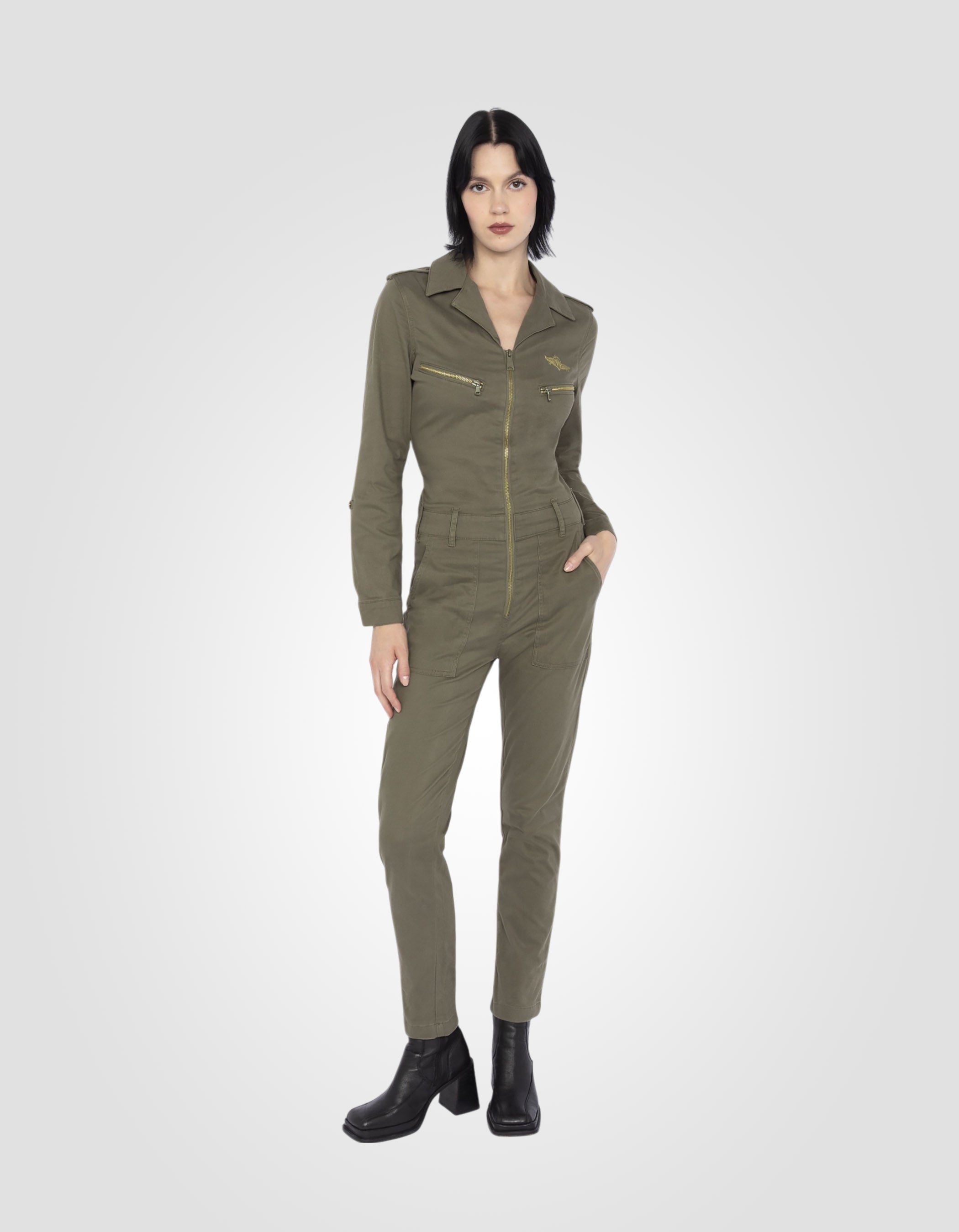 Soft and comfortable slim-fit jumpsuit-1