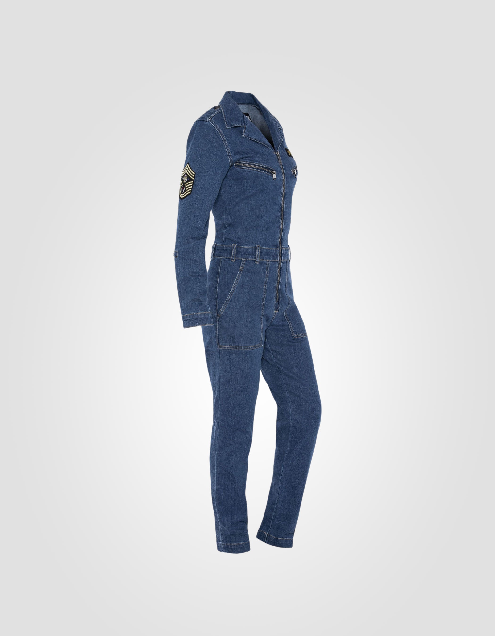 Soft and comfortable slim-fit patched jumpsuit-8