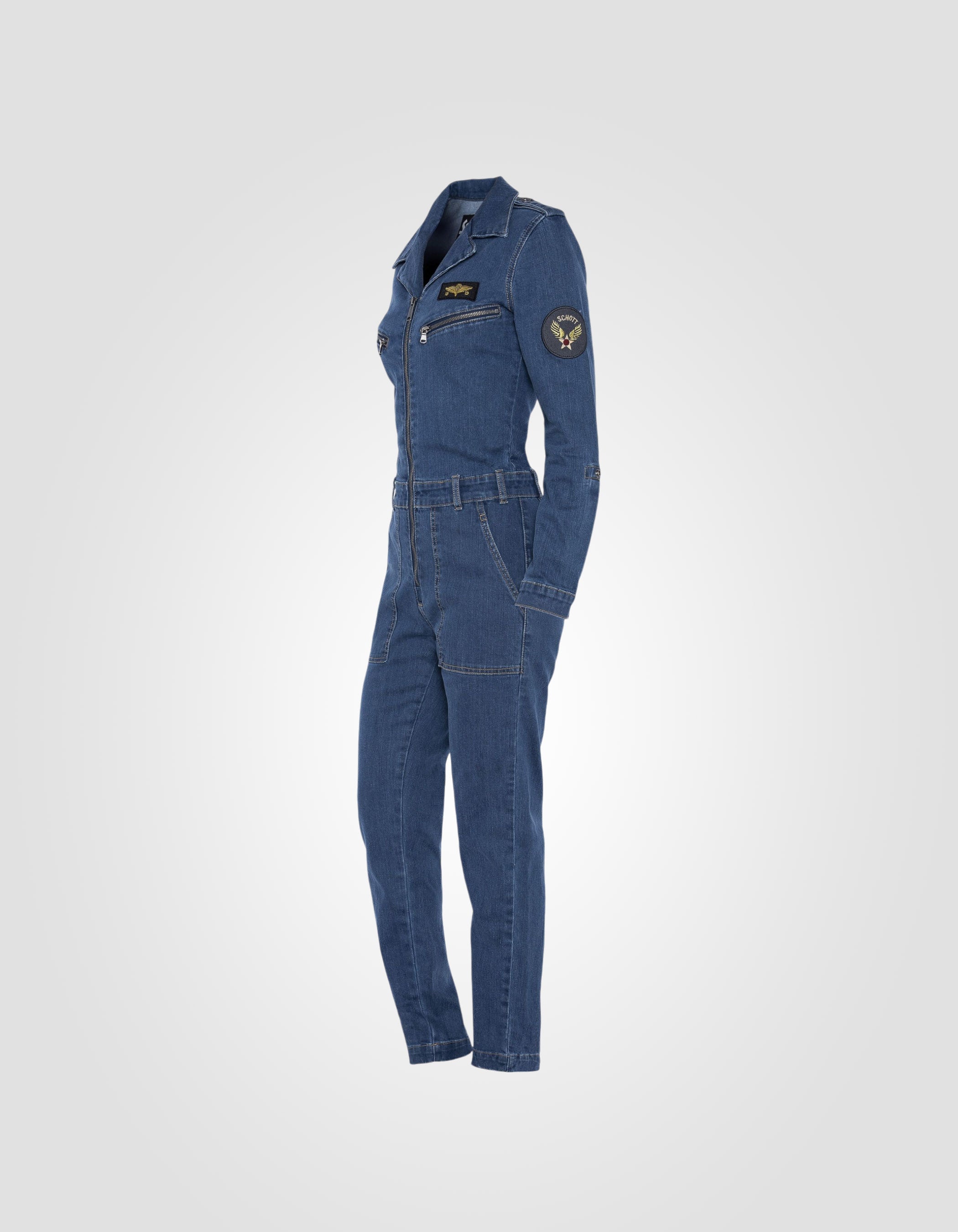 Soft and comfortable slim-fit patched jumpsuit-9