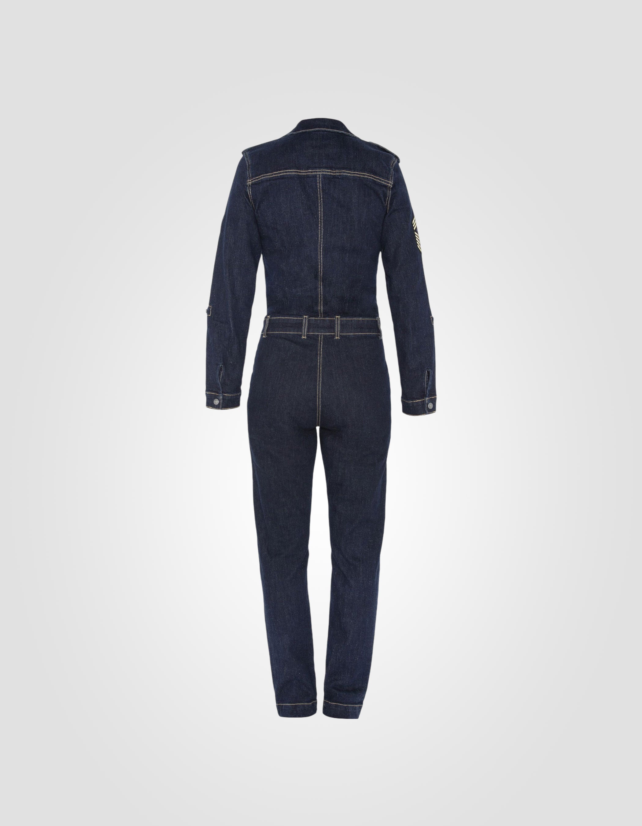 Soft and comfortable slim-fit patched jumpsuit-11