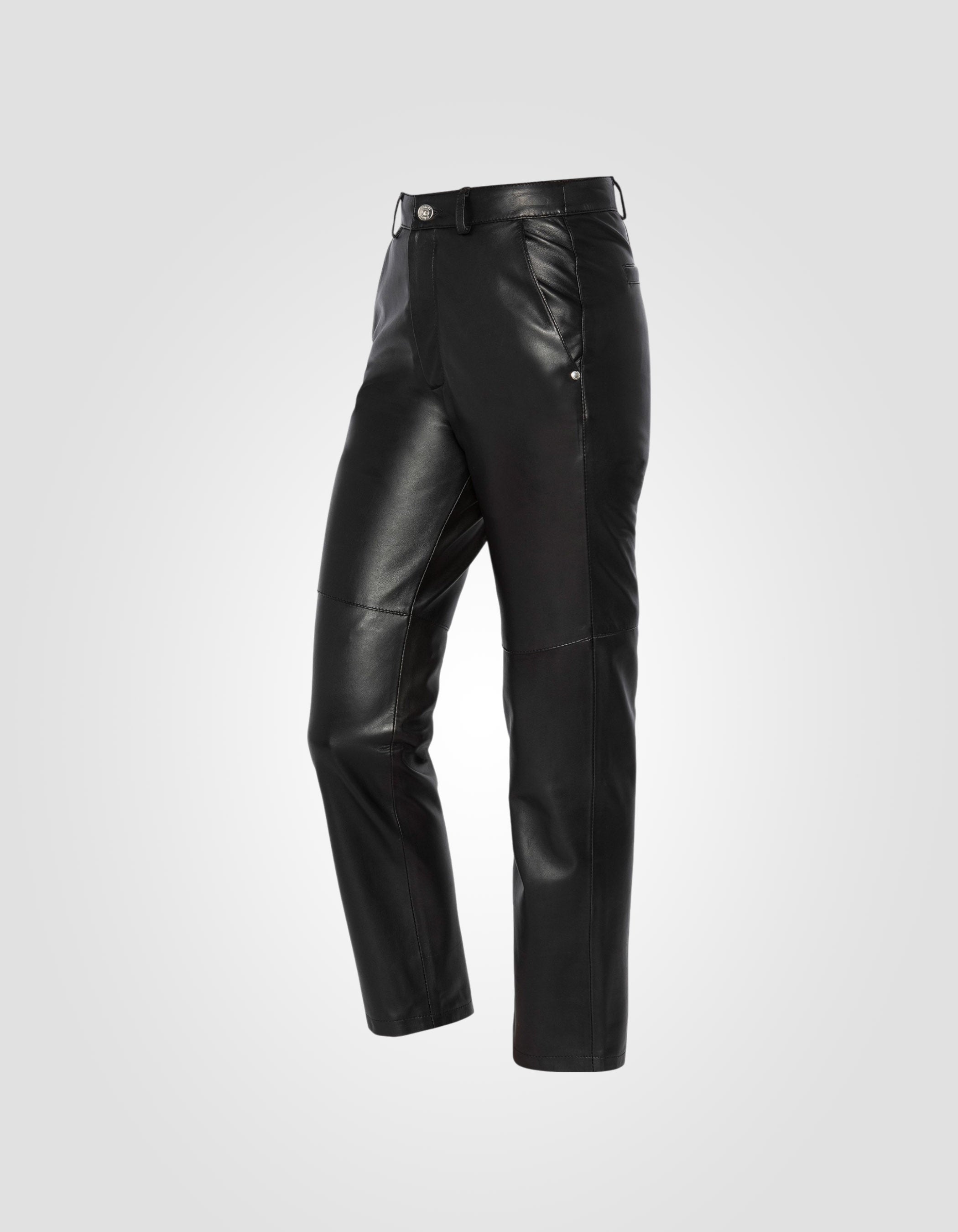 Straight leather pants-6