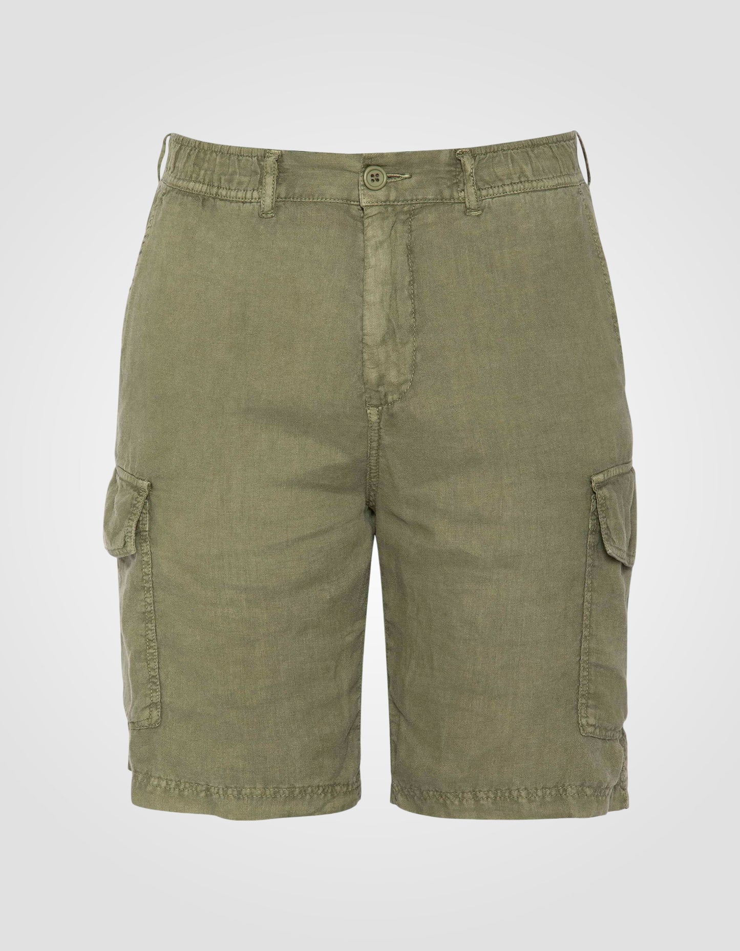 Linen cargo shorts