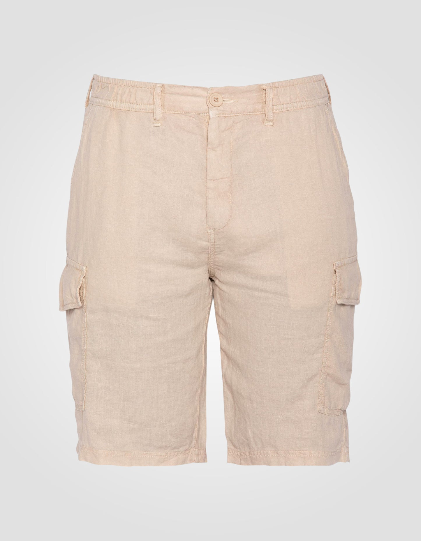 Linen cargo shorts