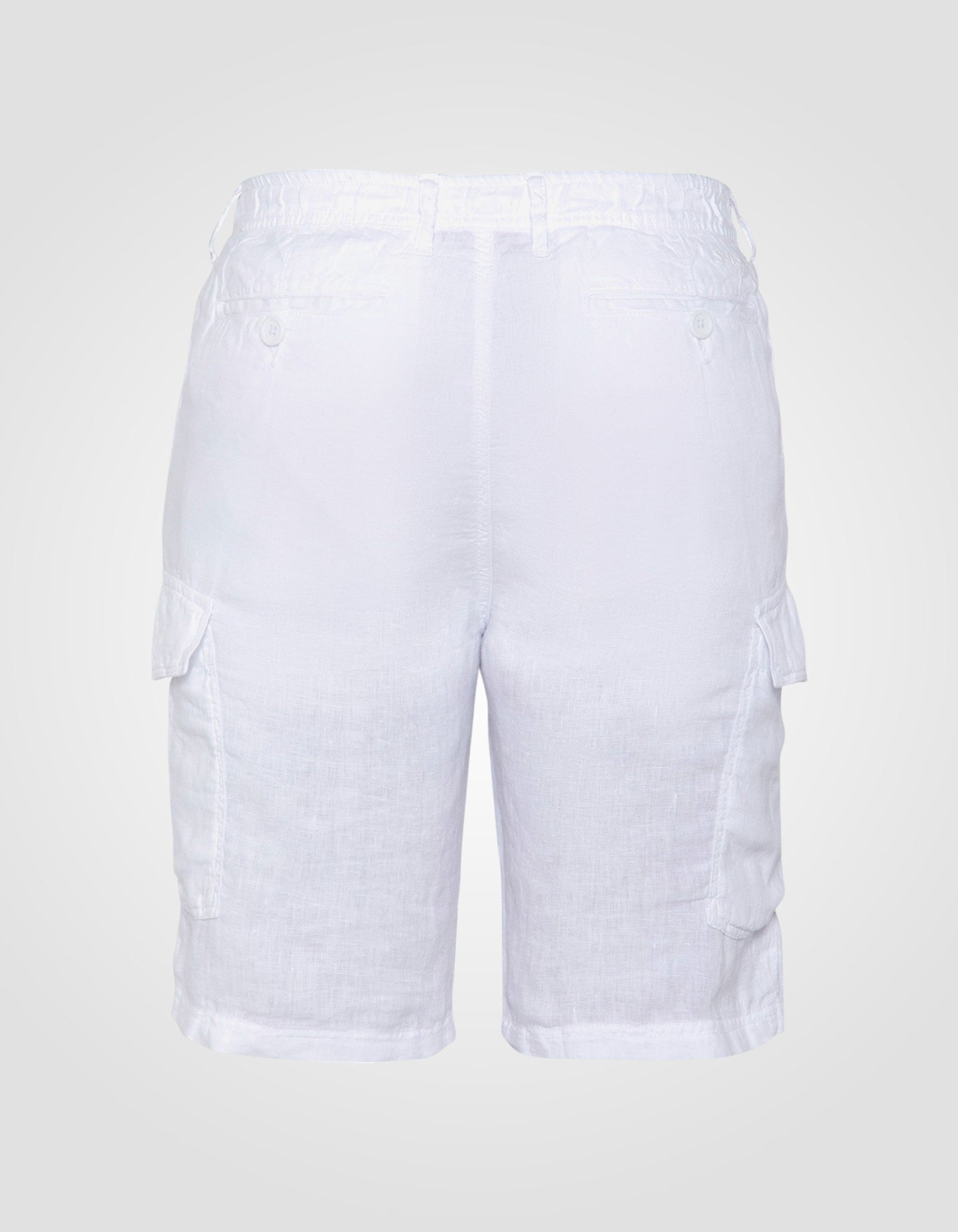 Linen cargo shorts