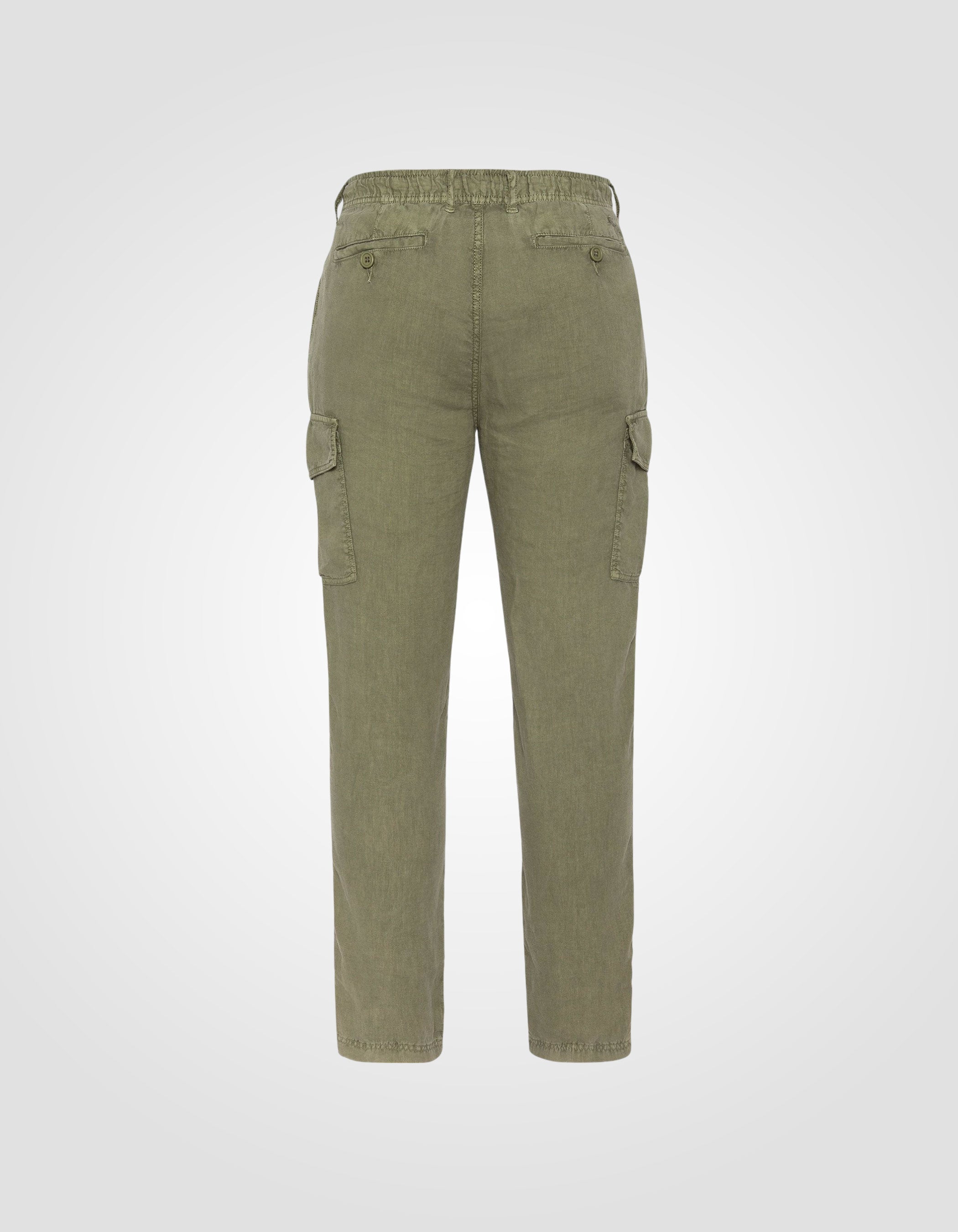 Linen cargo pants-2